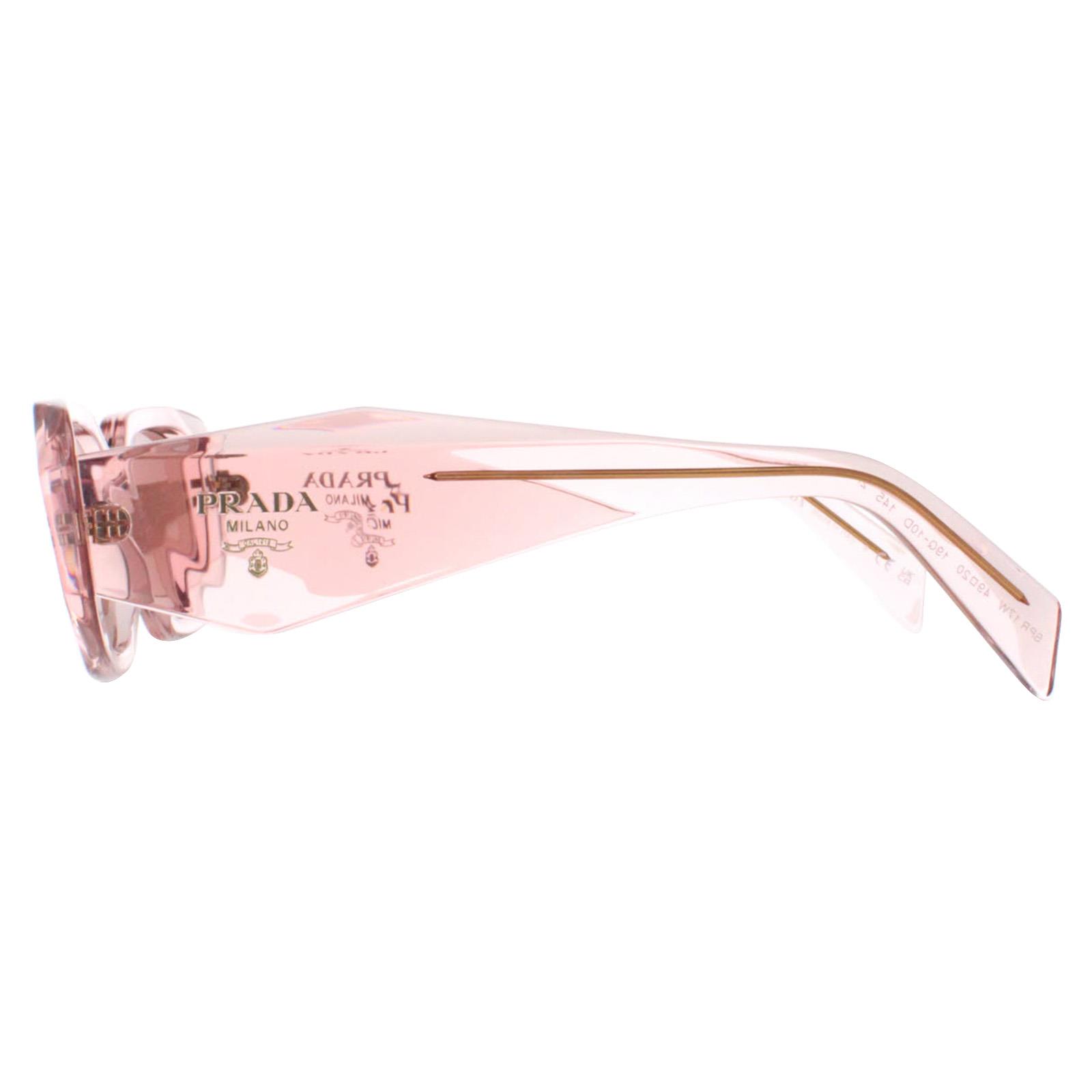 Pink Prada Pink Rectangle Transparent Peach Light Brown PR17WS, Image 3 of 4