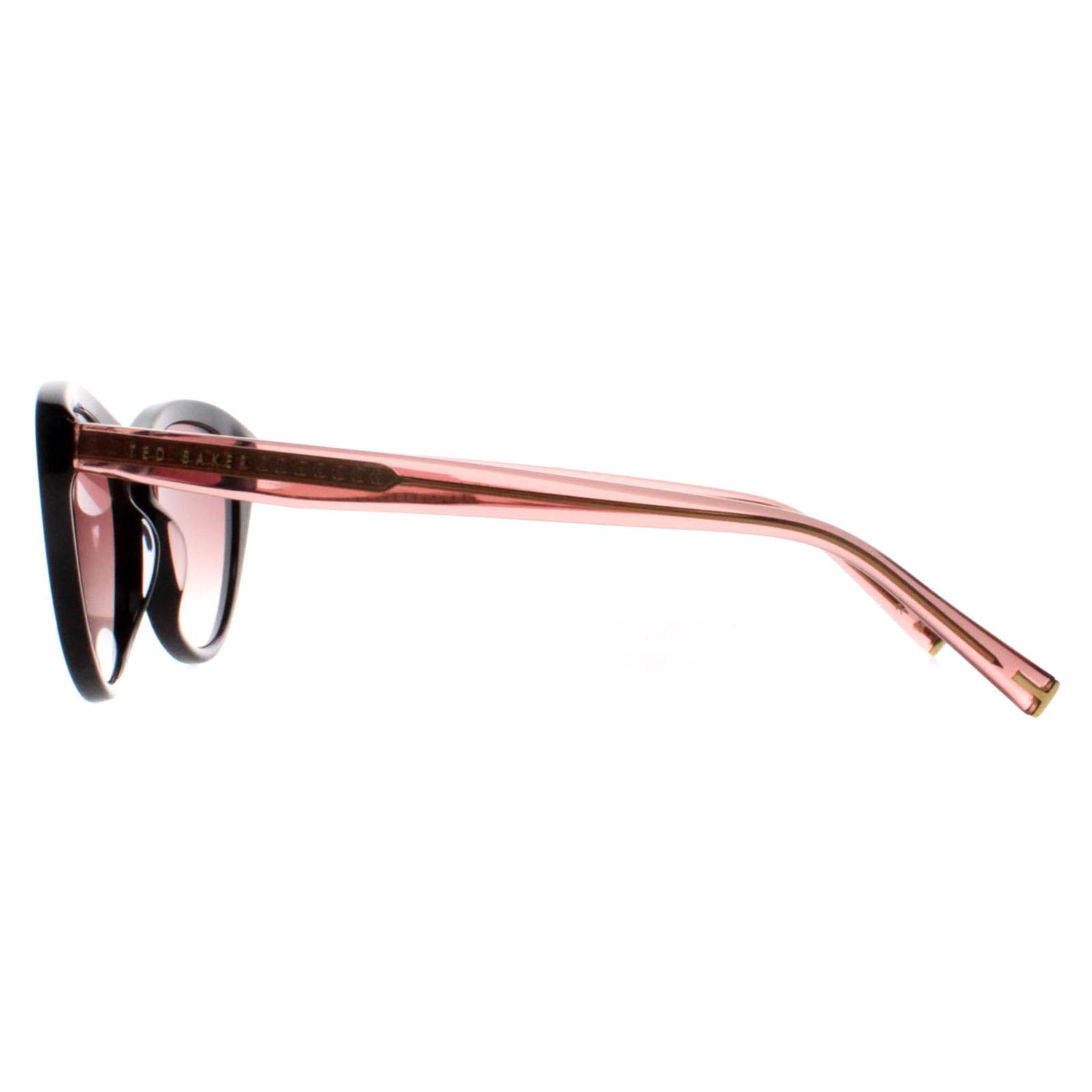 Black Ted Baker Black Cat Eye Black Brown TB1690 Violet, Image 3 of 4