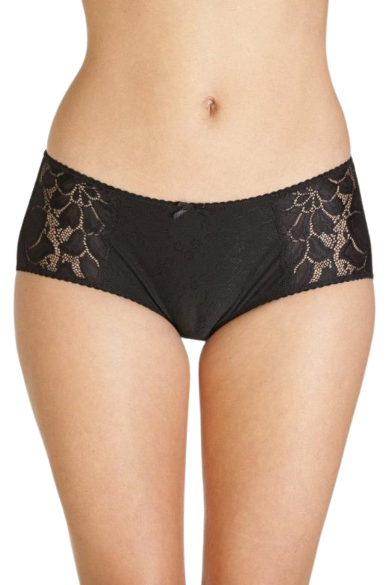 Black Lace Panel Jacquard 3 Pack Boxers, Image 1 of 3