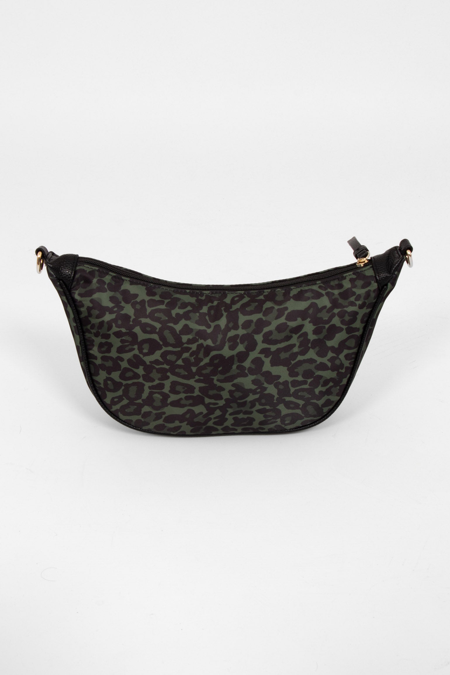 Khaki Etre Khaki Leopard Half Moon Crossbody Bag, Image 2 of 2