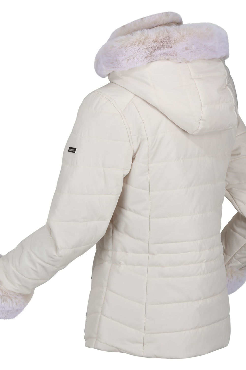 Cream Willabella Faux Fur Trim Jacket, Image 4 of 4