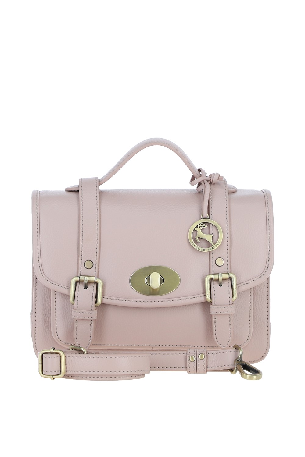 Beige Ashwood Leather Beige Stylish Real Leather Large Satchel Bag, Image 1 of 4