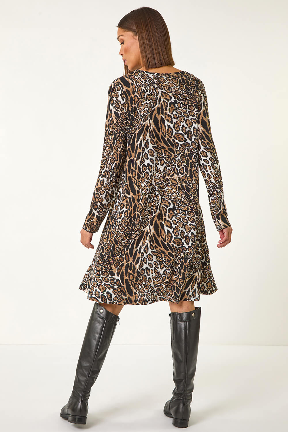LONG SLEEVE SWING DRESS ANIMAL ANARCHY