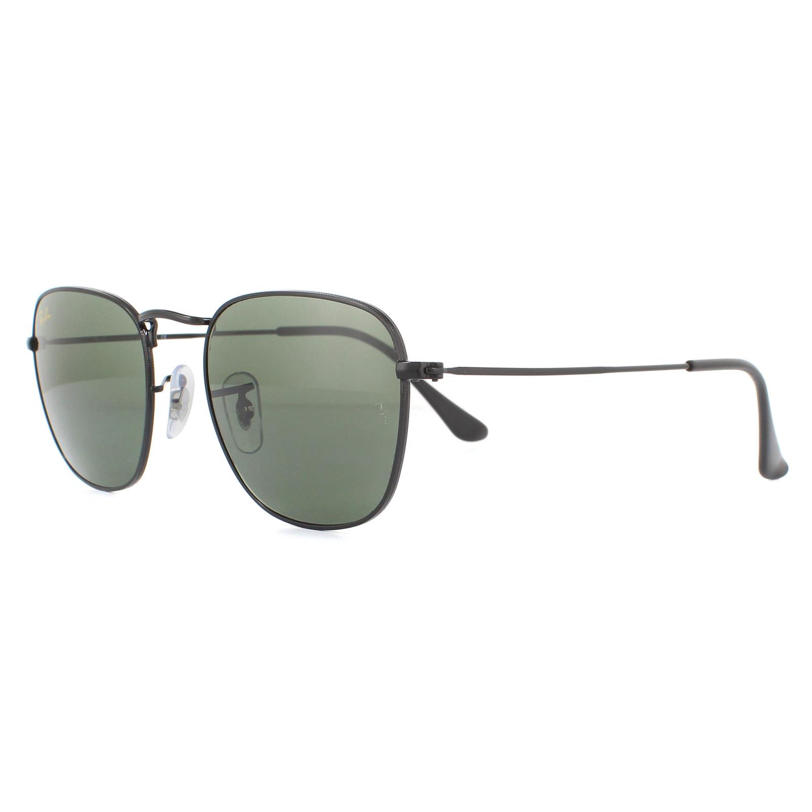 Black Round Polished Black Green G-15 Sunglasses, Image 2 of 4