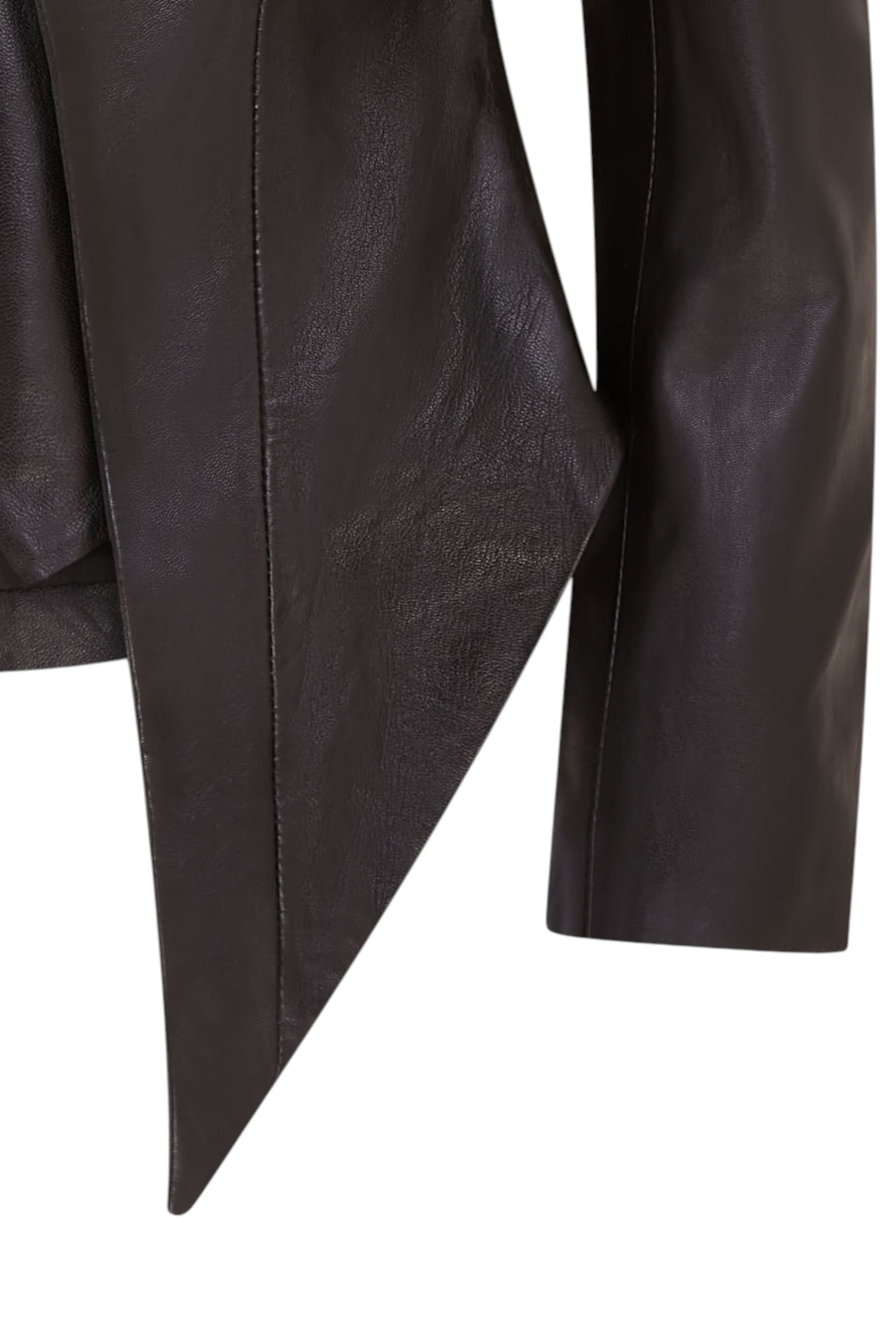 Black Infinity Leather Black Gothic Edwardian Leather Jacket-Sandvika, Image 6 of 6