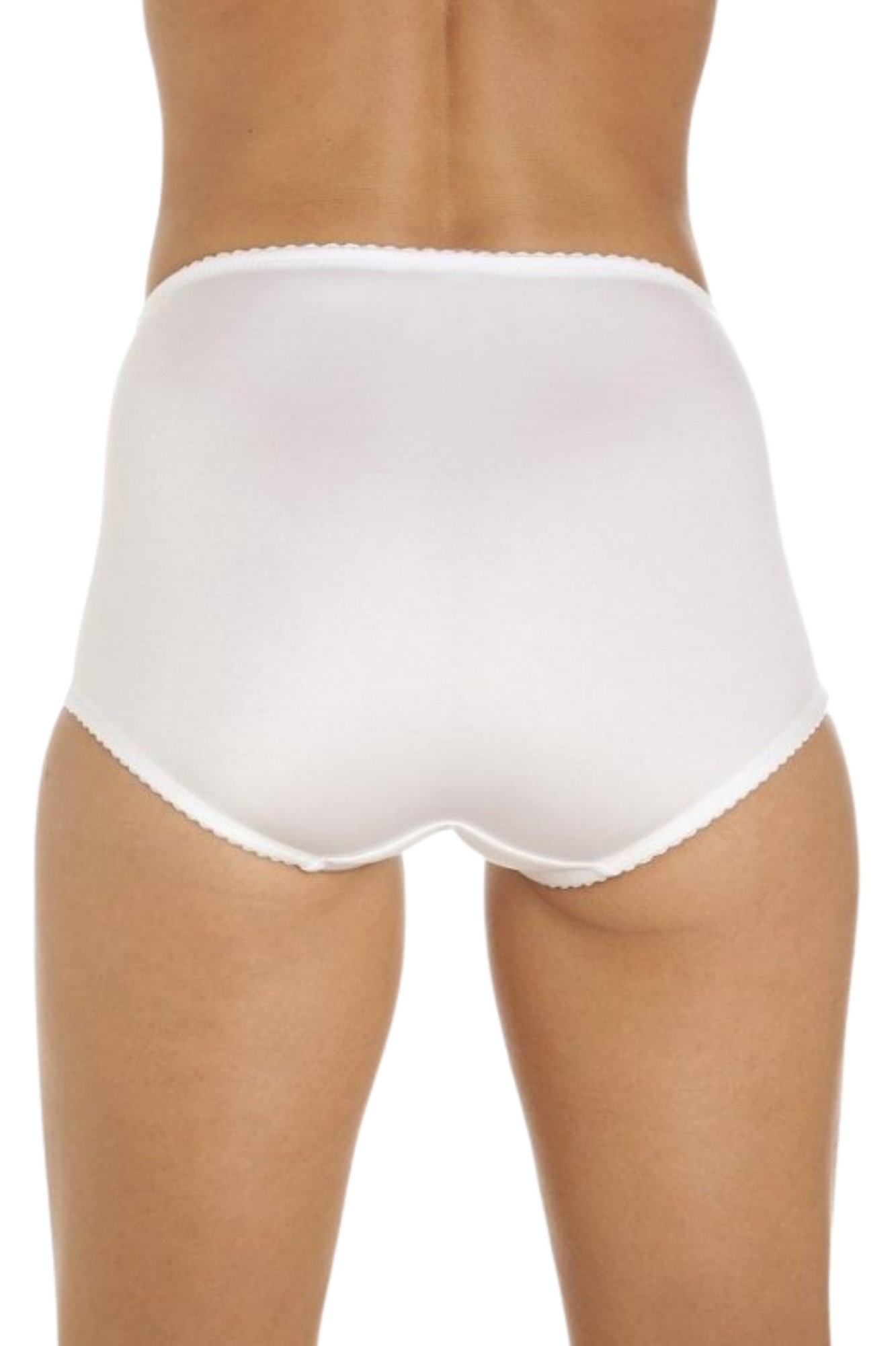 White High Waist 2 Pack Control Briefs, Image 3 of 4