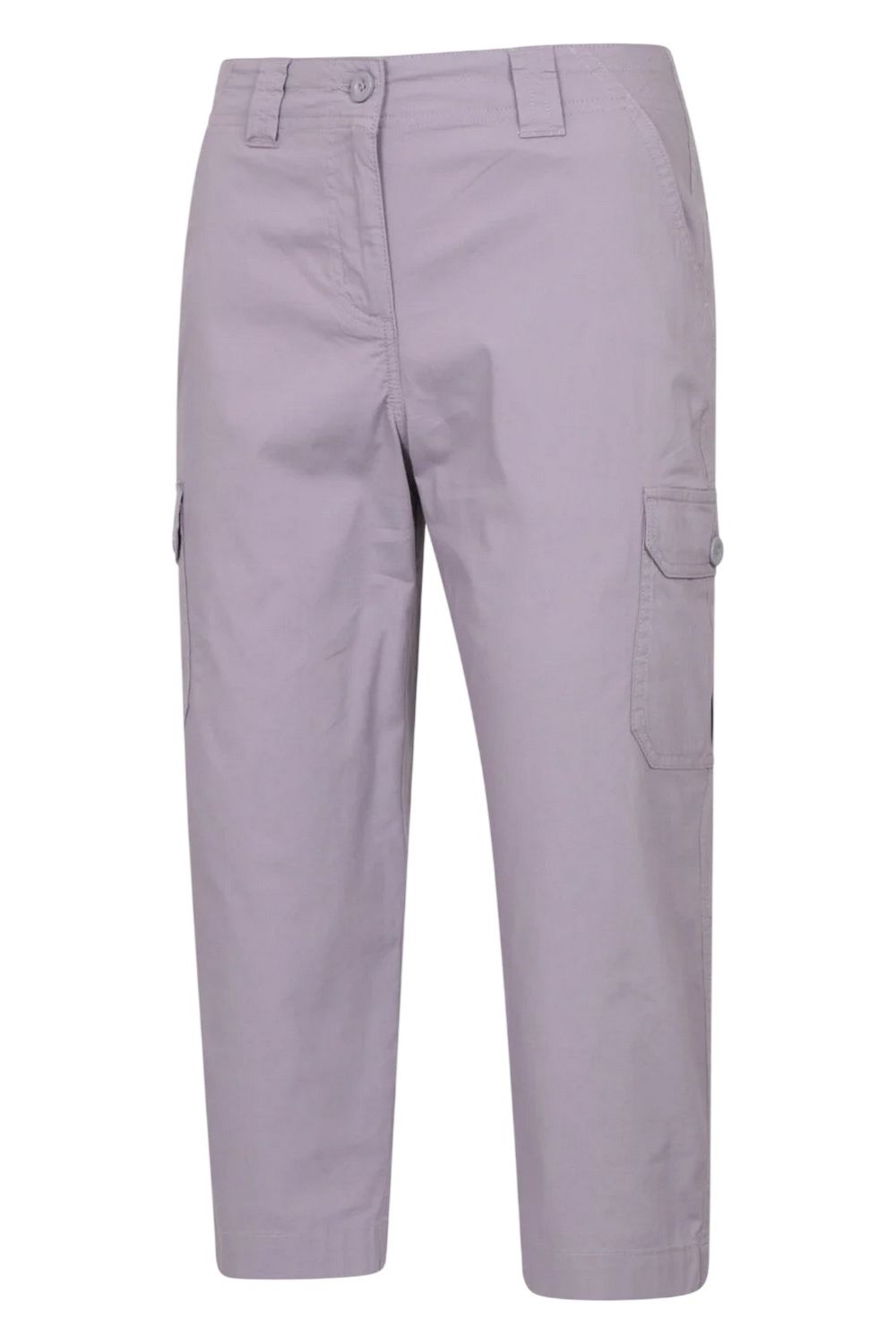 Grey Coastal Stretch Capri Cargo Trousers, Image 3 of 5