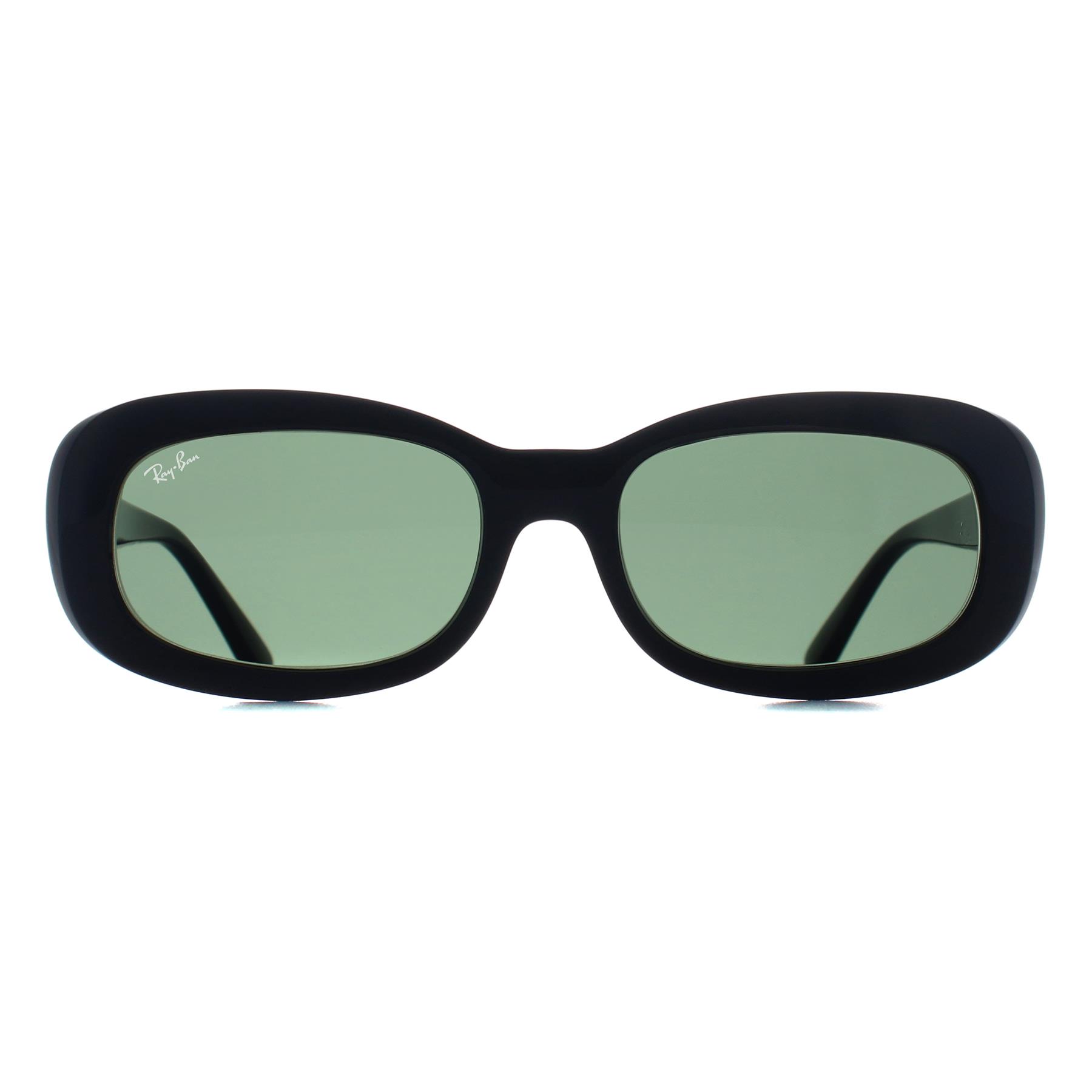 Black Ray-Ban Black Oval Black Green RB2221, Image 1 of 3