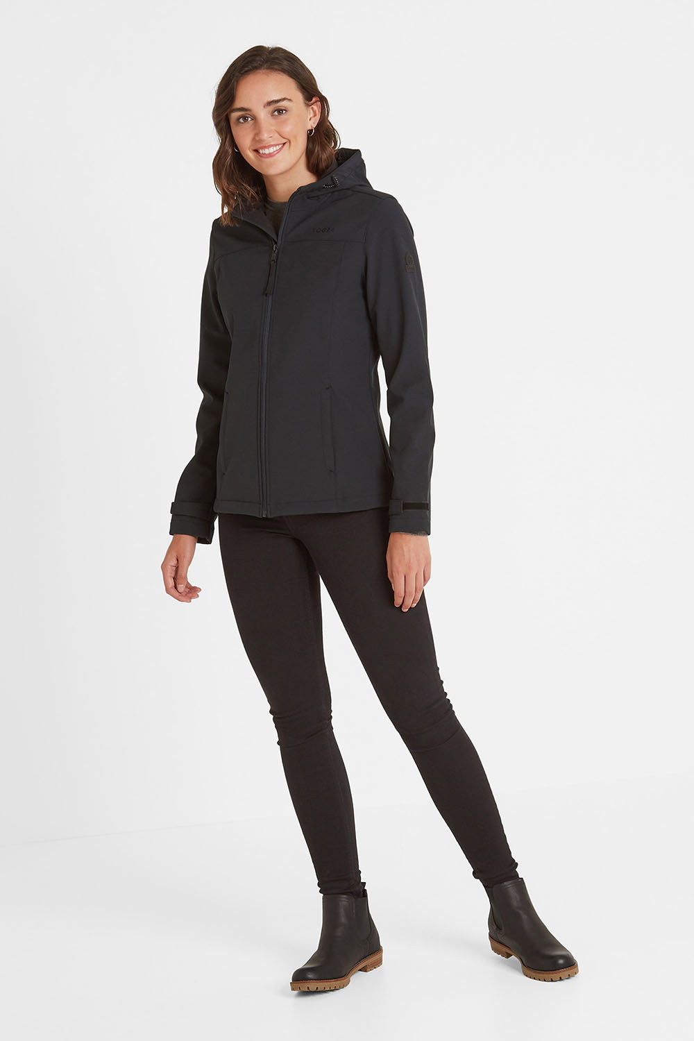Black Keld Shower Resistant Hooded Jacket, Image 4 of 6