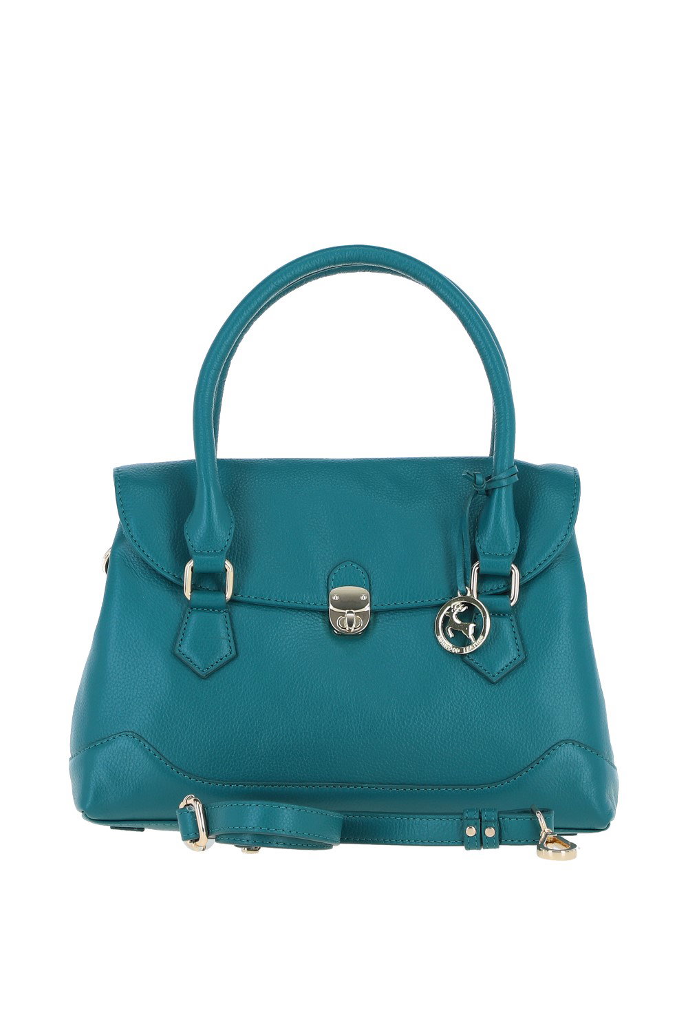 Green Ashwood Leather Green Premium Leather Shoulder Bag with Detachable Crossbody Strap, Image 1 of 4