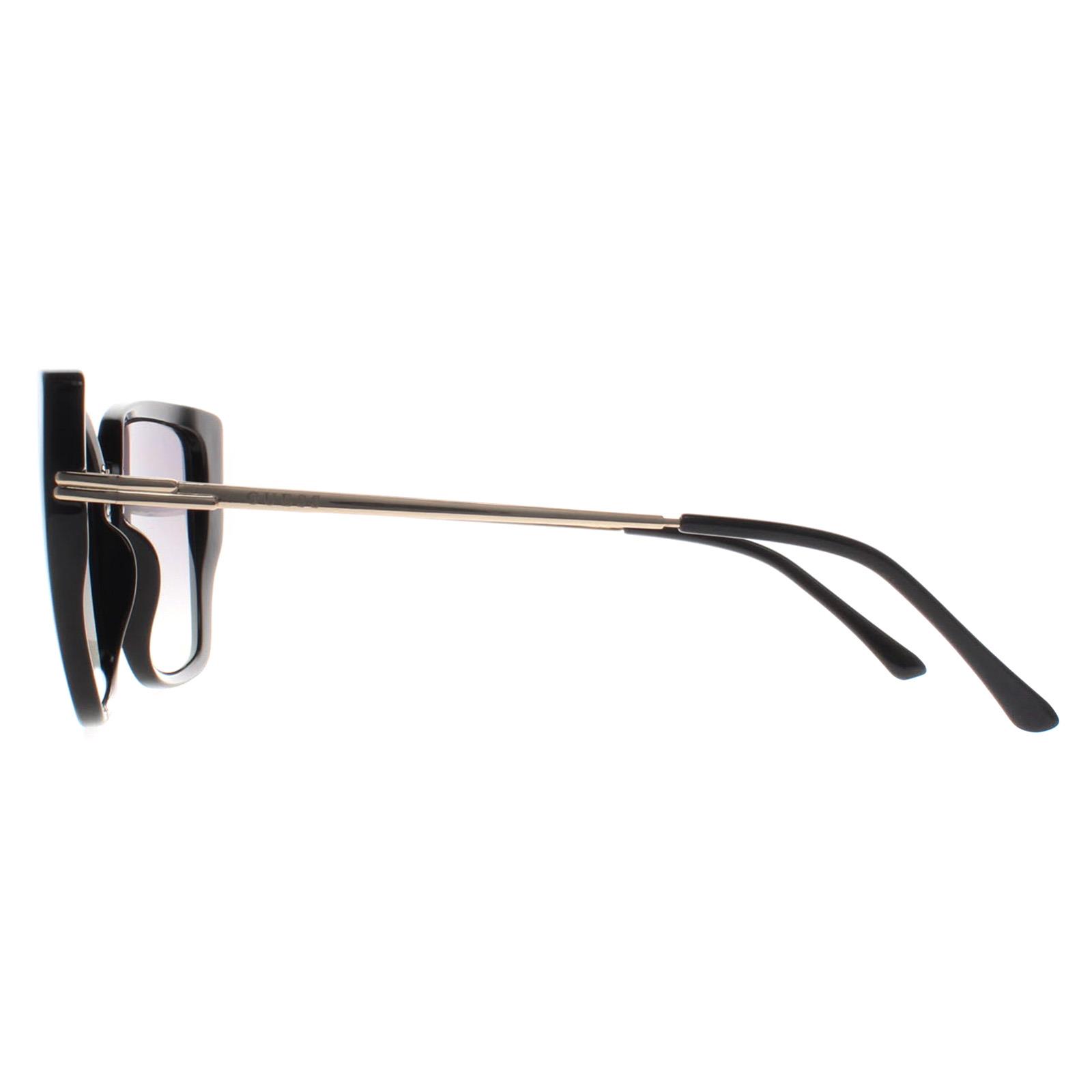 Black Guess Black Cat Eye Shiny Black Grey Gradient GF6199, Image 3 of 4