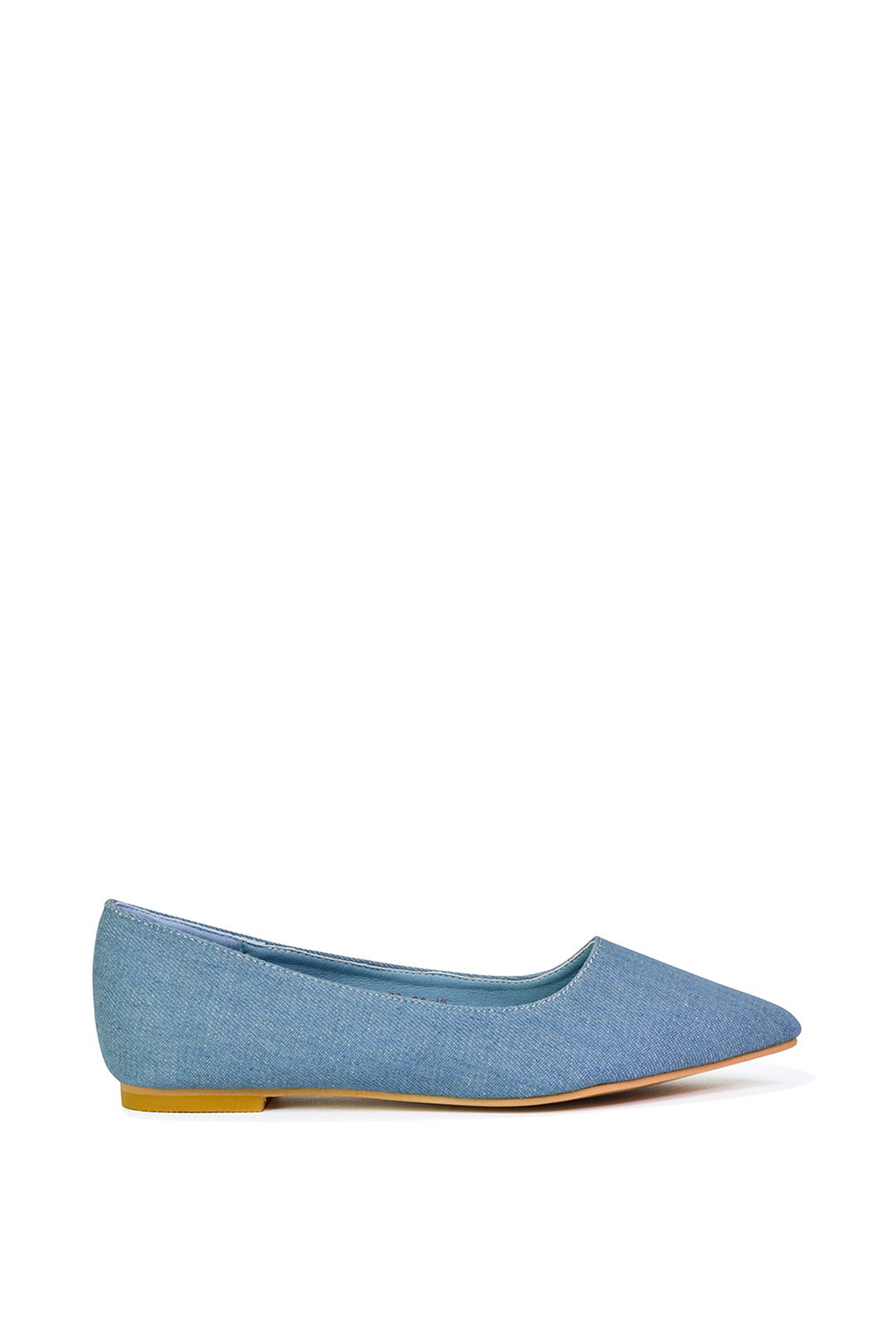 Black 'Bubbles' Pointed Toe Slip On Flat Ballerina Pump Shoes