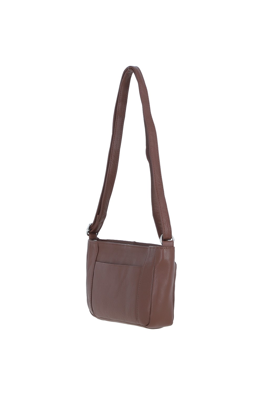 Brown 'Iverness' Real Leather Crossbody Bag, Image 5 of 5