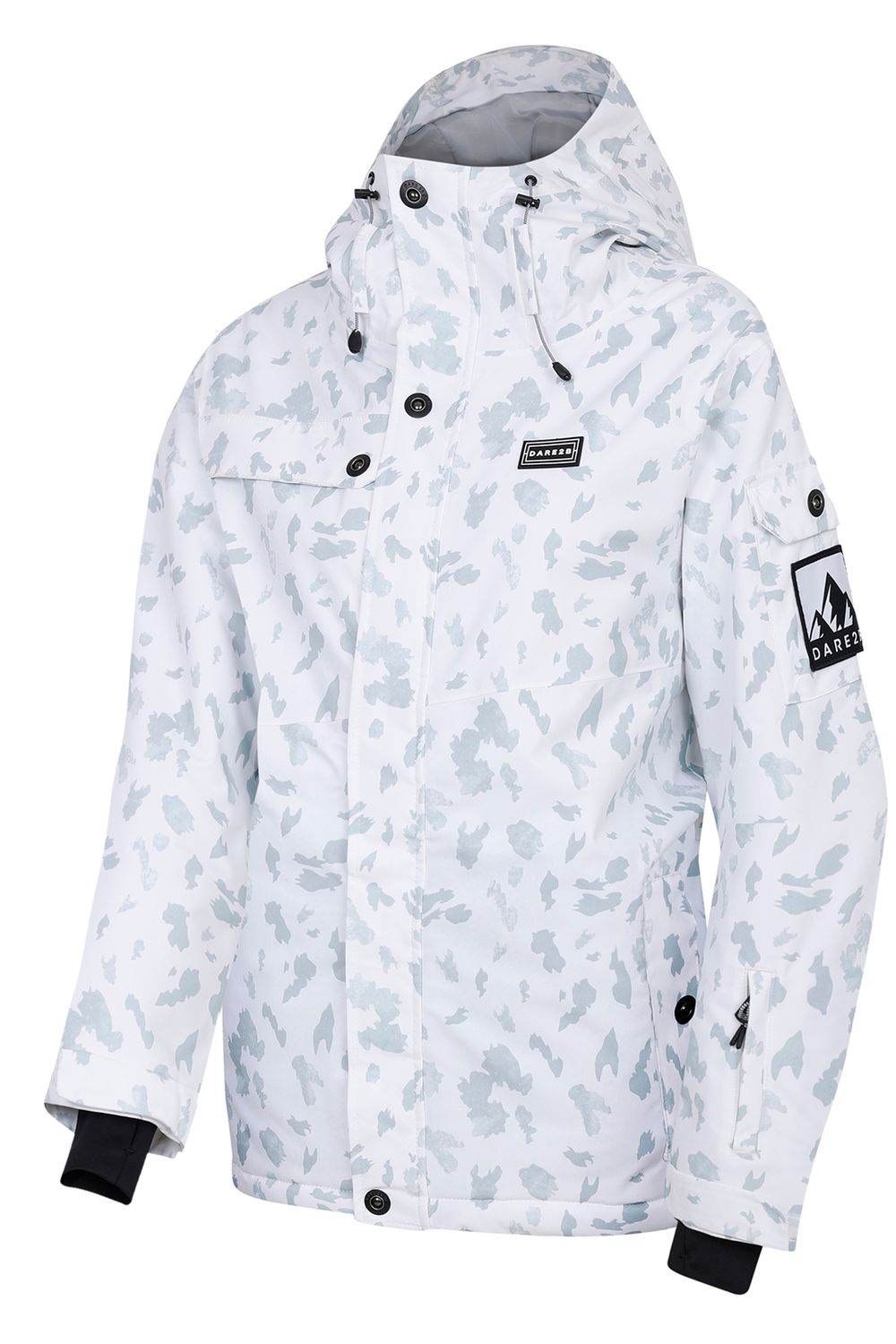 White Ski Life Dash Print Ski Jacket, Image 3 of 3