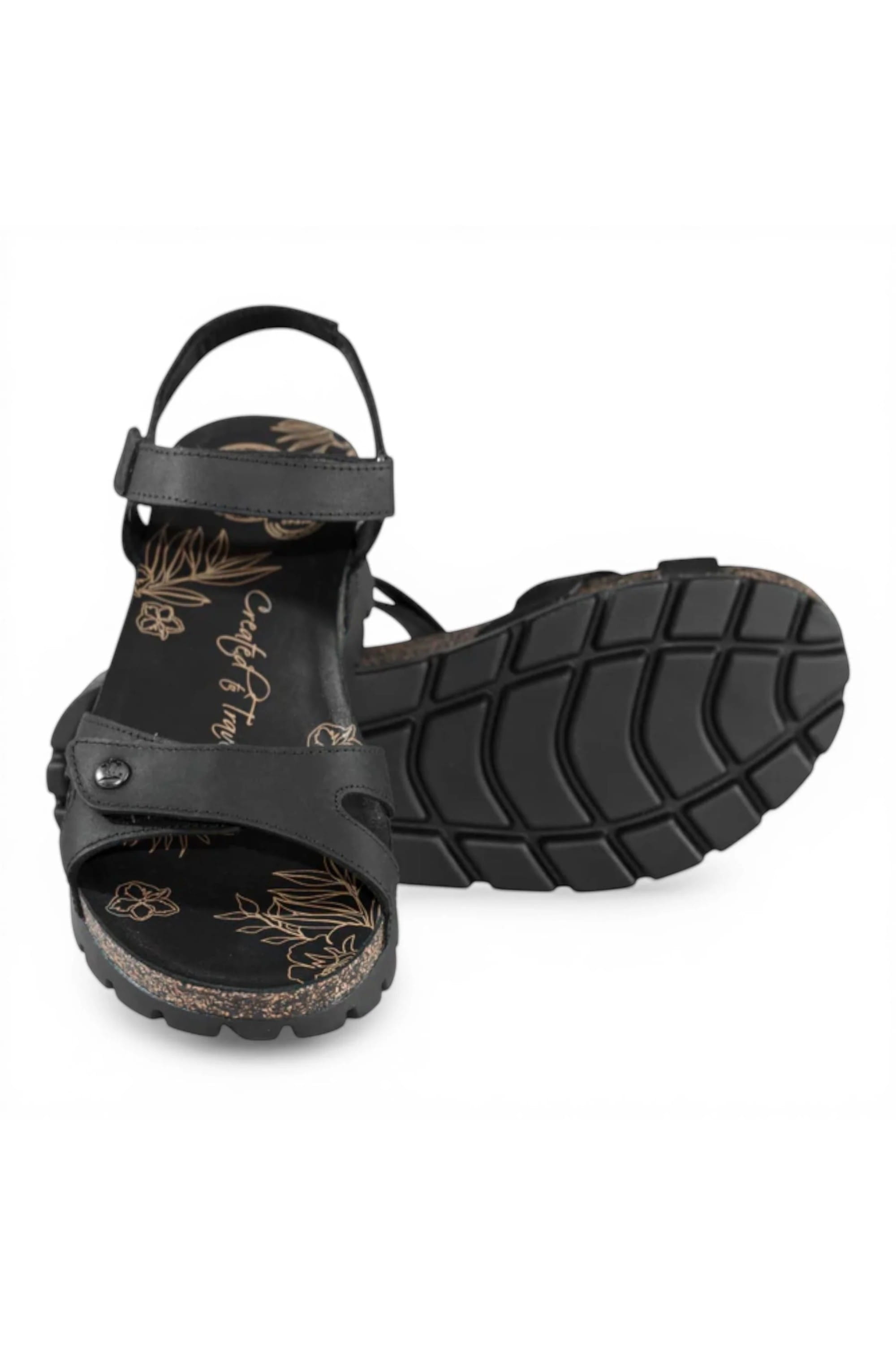 Black Womens Platform Wedge Sandals -Sulia B2, Image 6 of 8