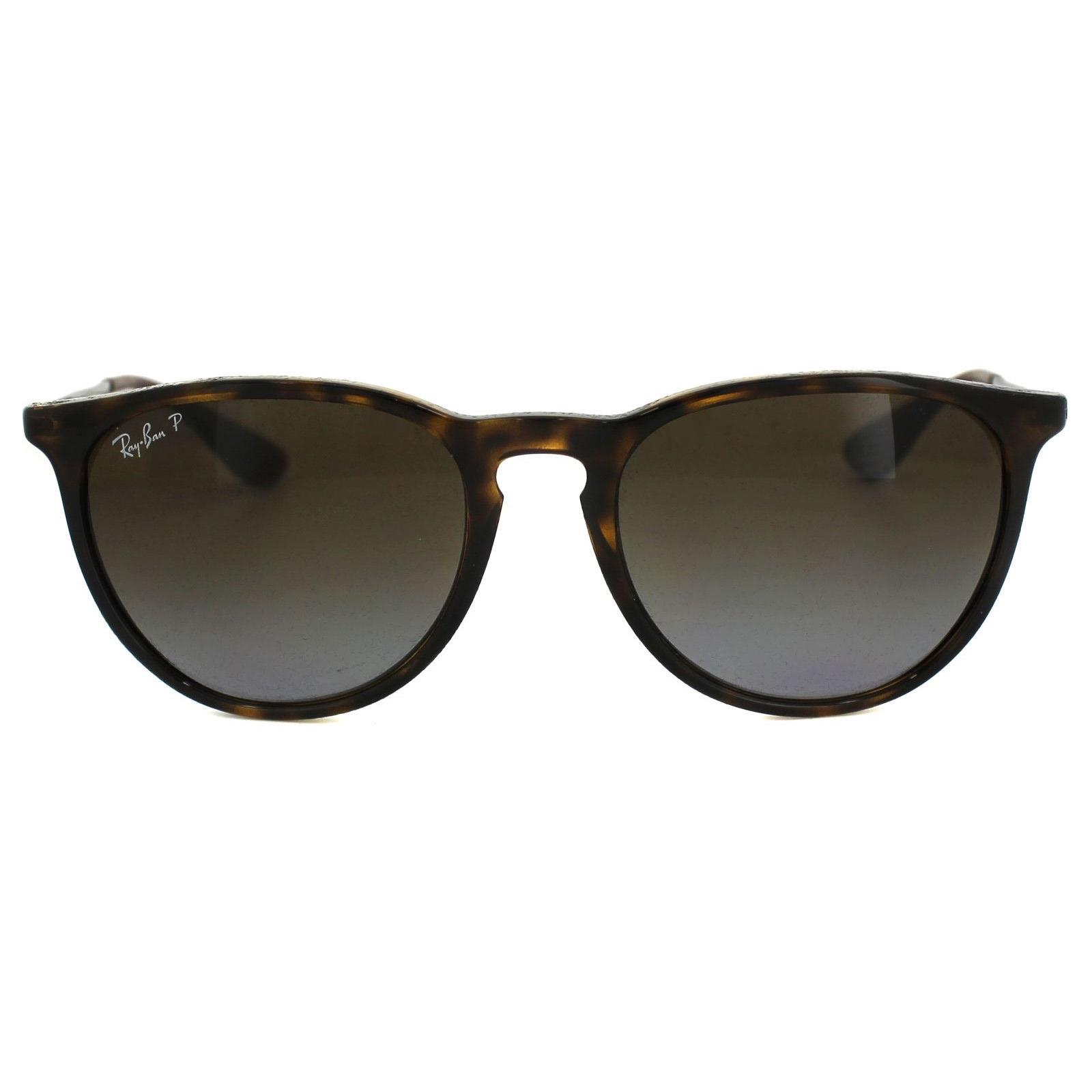 Brown Round Tortoise & Gunmetal Brown Gradient Polarized Erika 4171 Sunglasses, Image 1 of 3