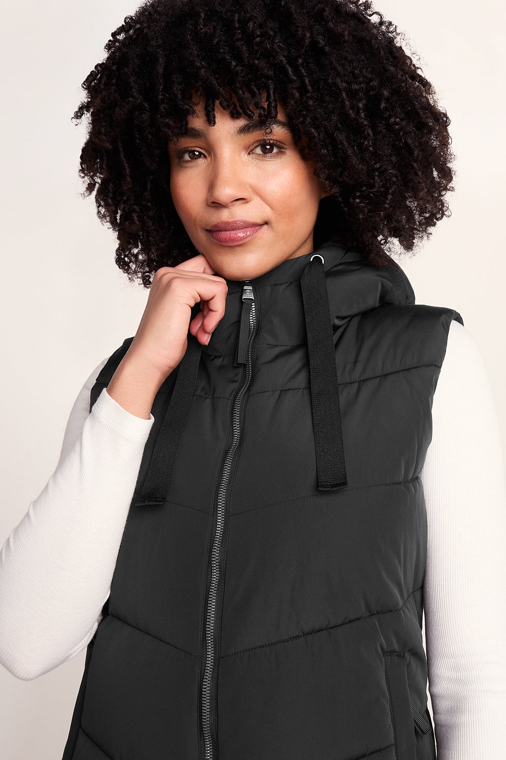 Black Ranskill Long Insulated Gilet, Image 5 of 6