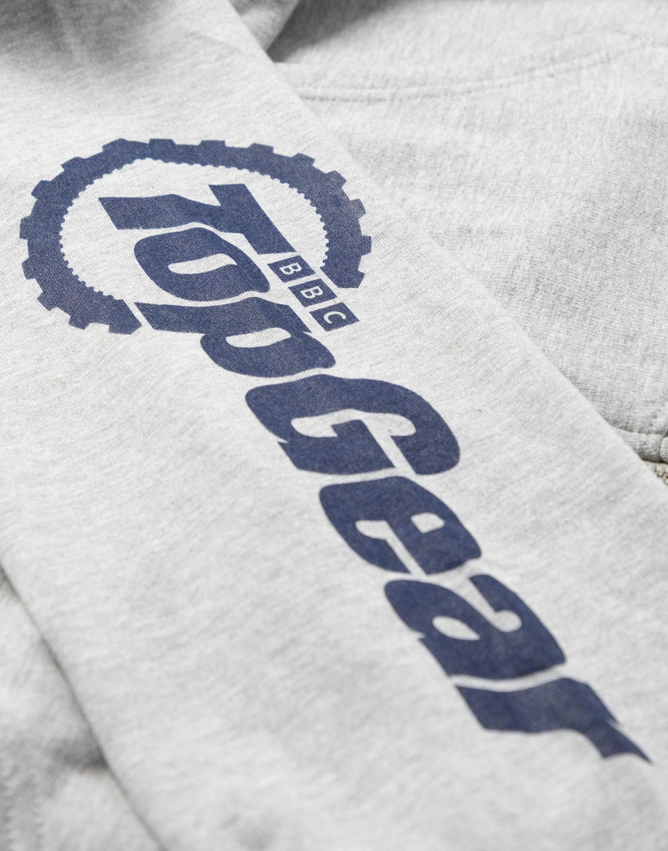 Grey Top Gear Logo Zip Up Hoodie, Image 6 of 6
