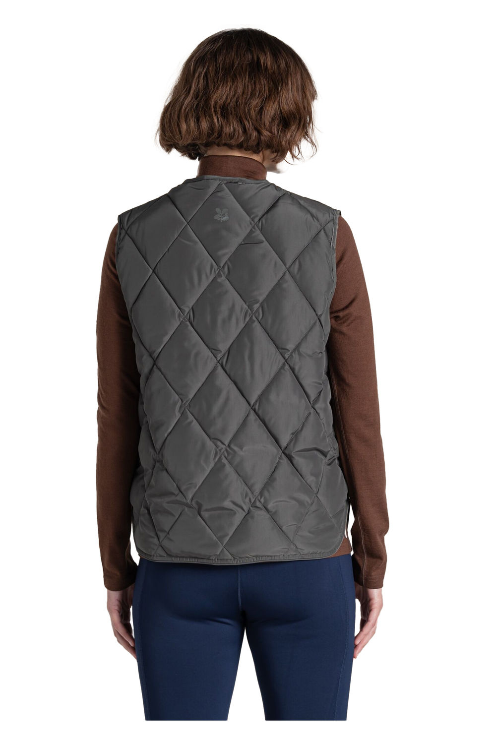 Dark Green National Trust Borage Body Warmer, Image 3 of 3