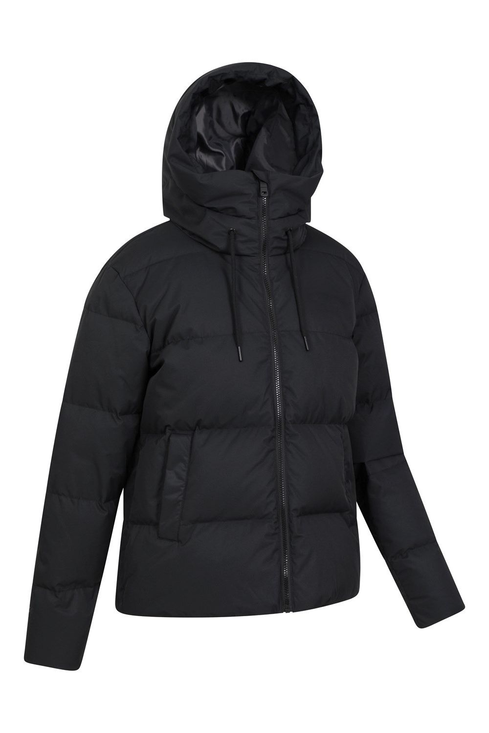 Black Cosy Extreme Short Down Jacket, Image 4 of 5