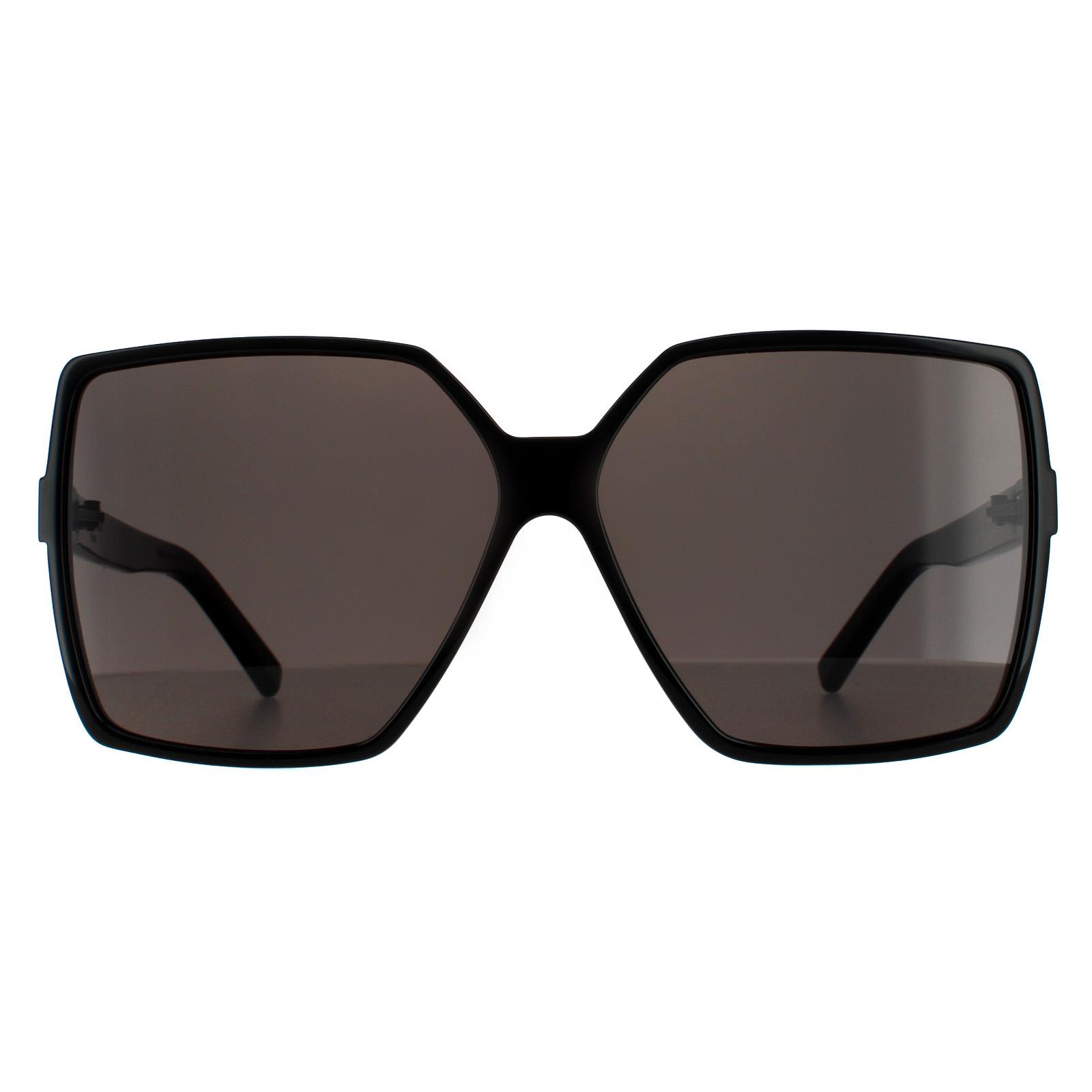 Black Saint Laurent Black Square Black Grey Sunglasses, Image 1 of 6