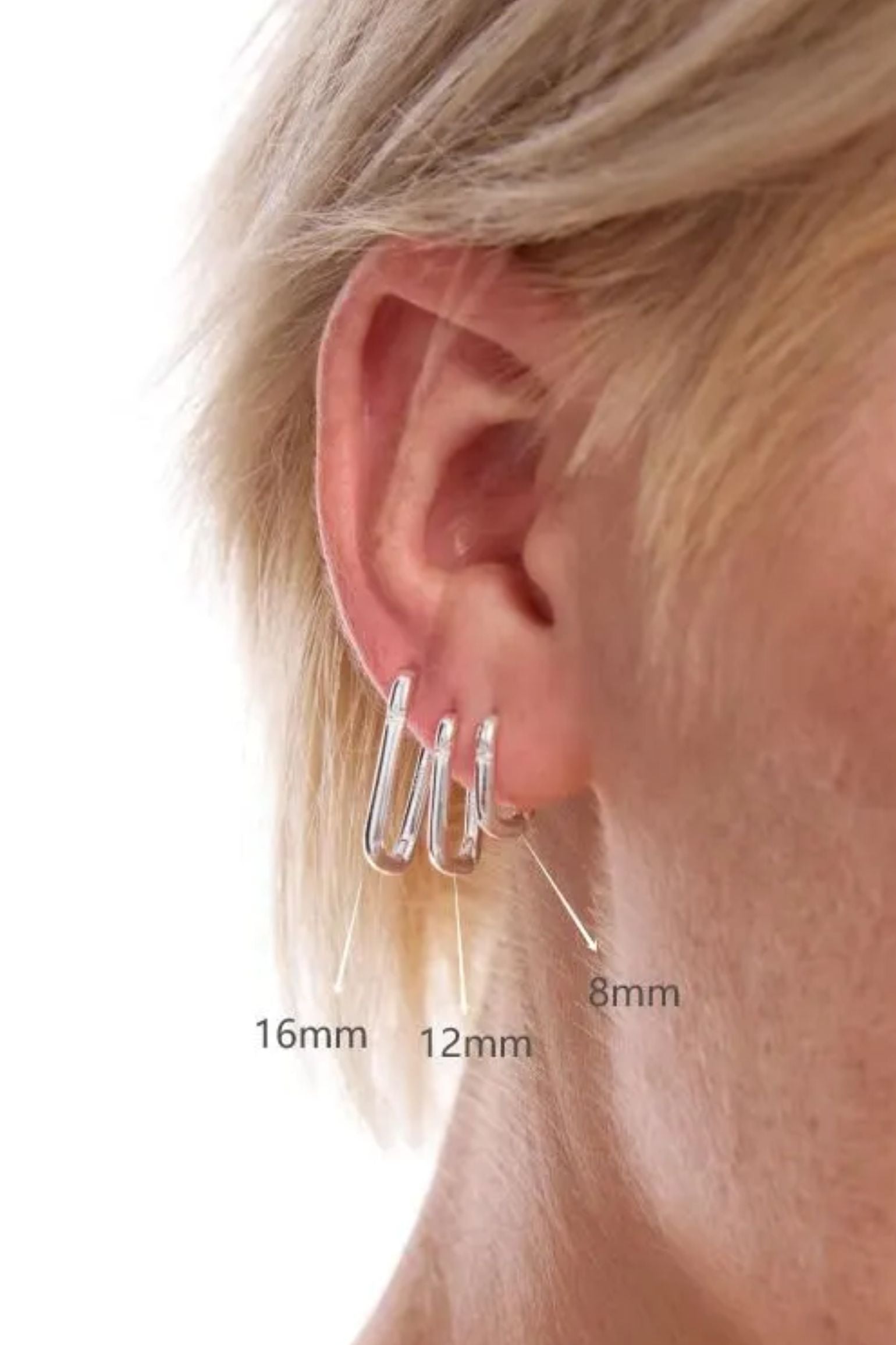Silver Sterling Silver Engraved Starburst Hoops, Image 2 of 4