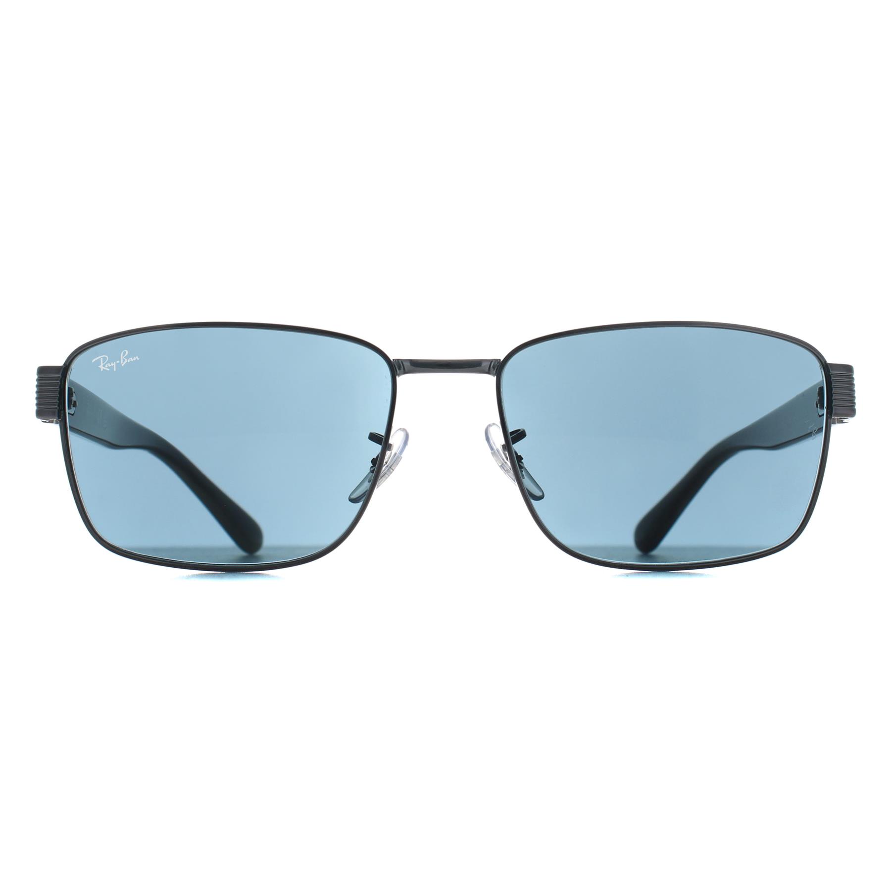  Rectangle Gunmetal Havana Grey Blue RB3750, Image 1 of 3