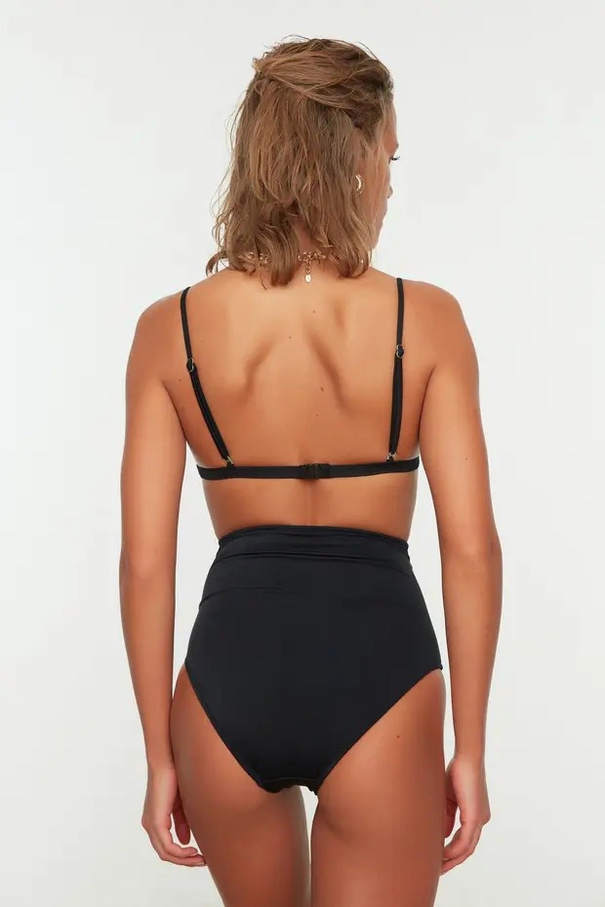 Black High Waist Shaping Bikini Bottom, Image 5 of 5