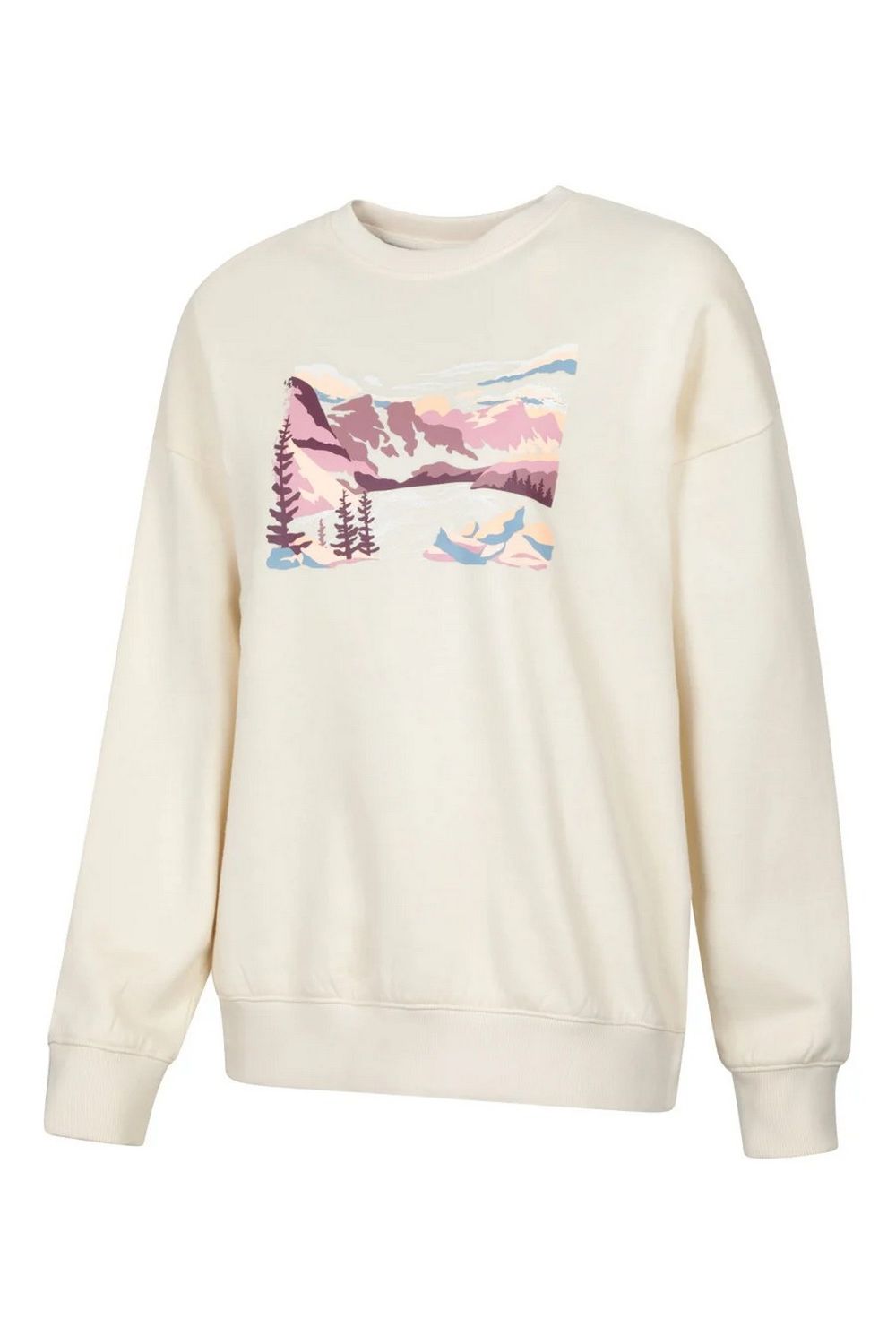 Beige Mountain Relaxed Fit Sweatshirt, Image 3 of 3
