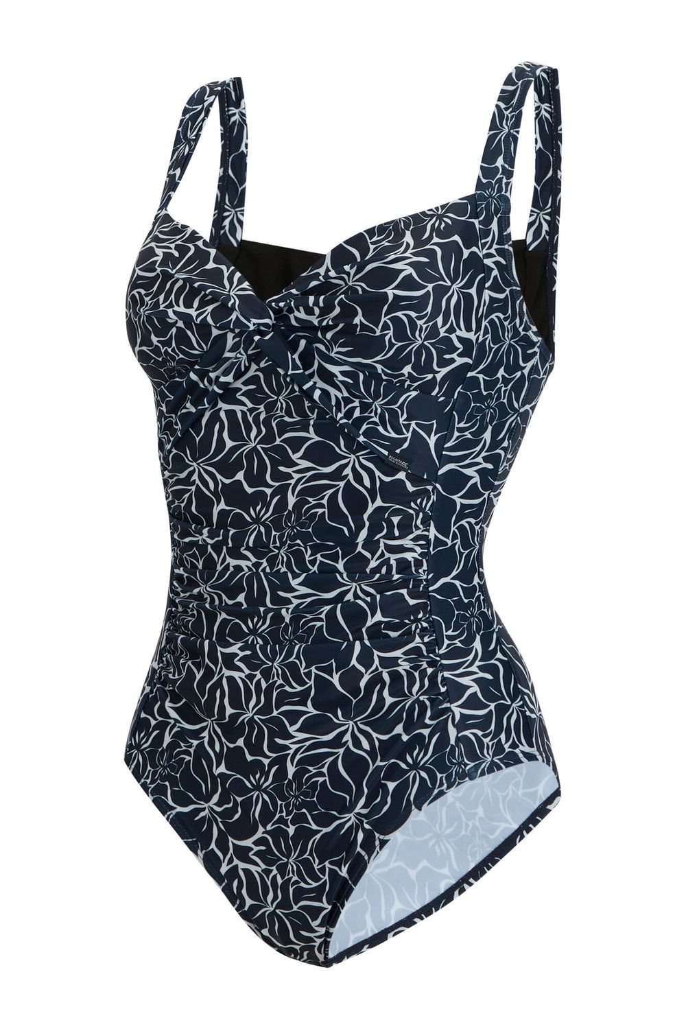 Navy Sakari Patterned One Piece Swimsuit, Image 3 of 5