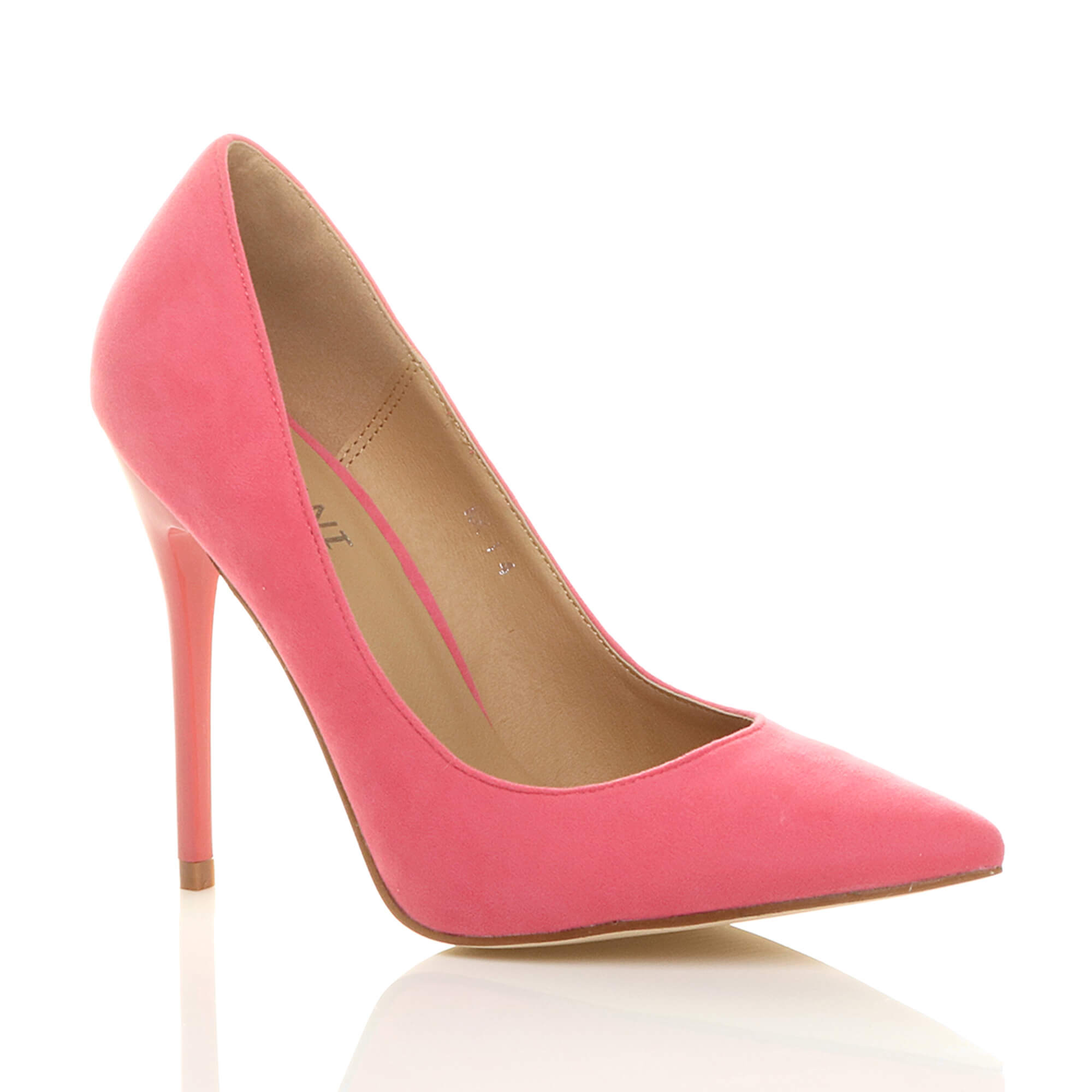Purple High Stiletto Heel Pointed Toe Court Shoes