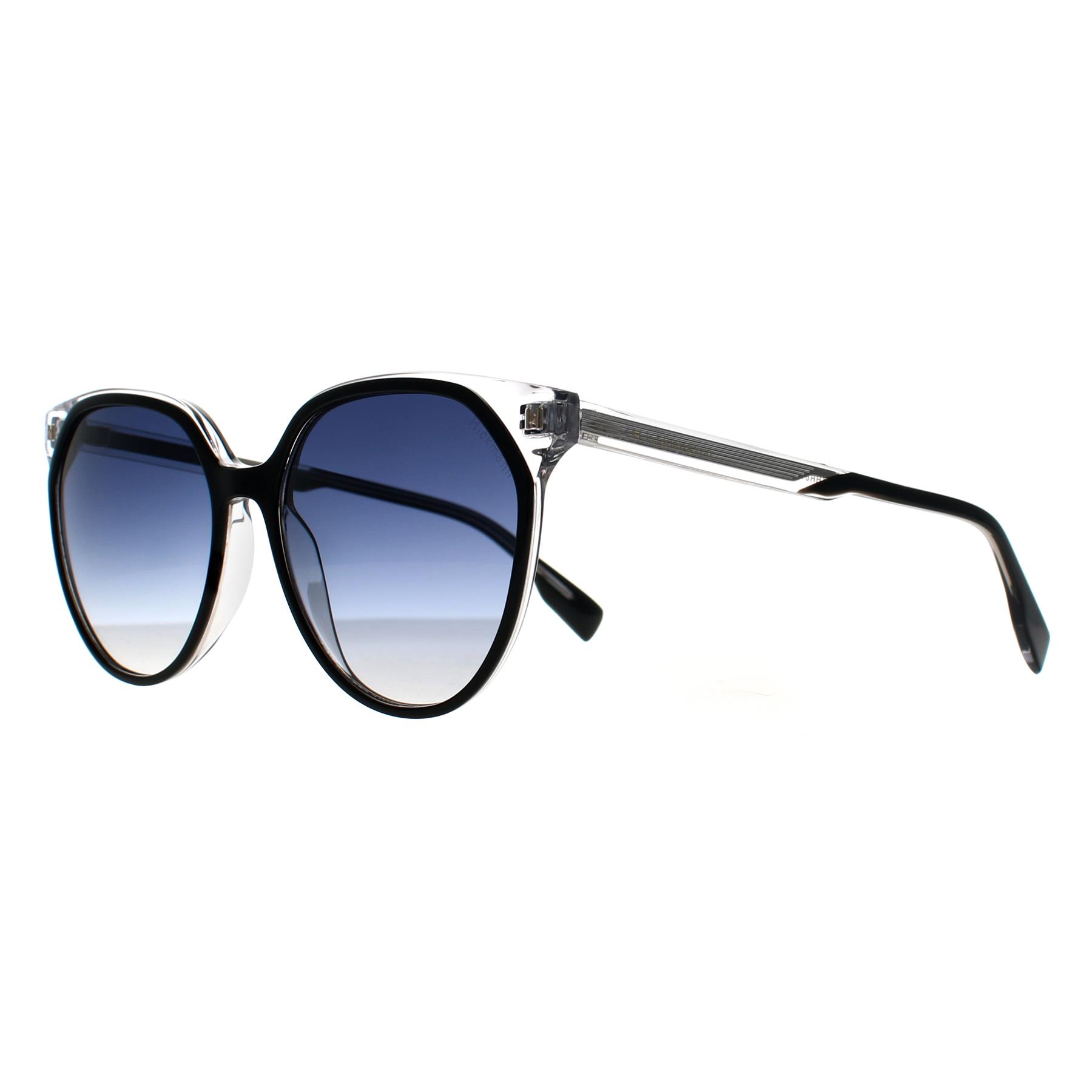 Black Cat Eye Black Crystal Blue Gradient HI9158, Image 2 of 3
