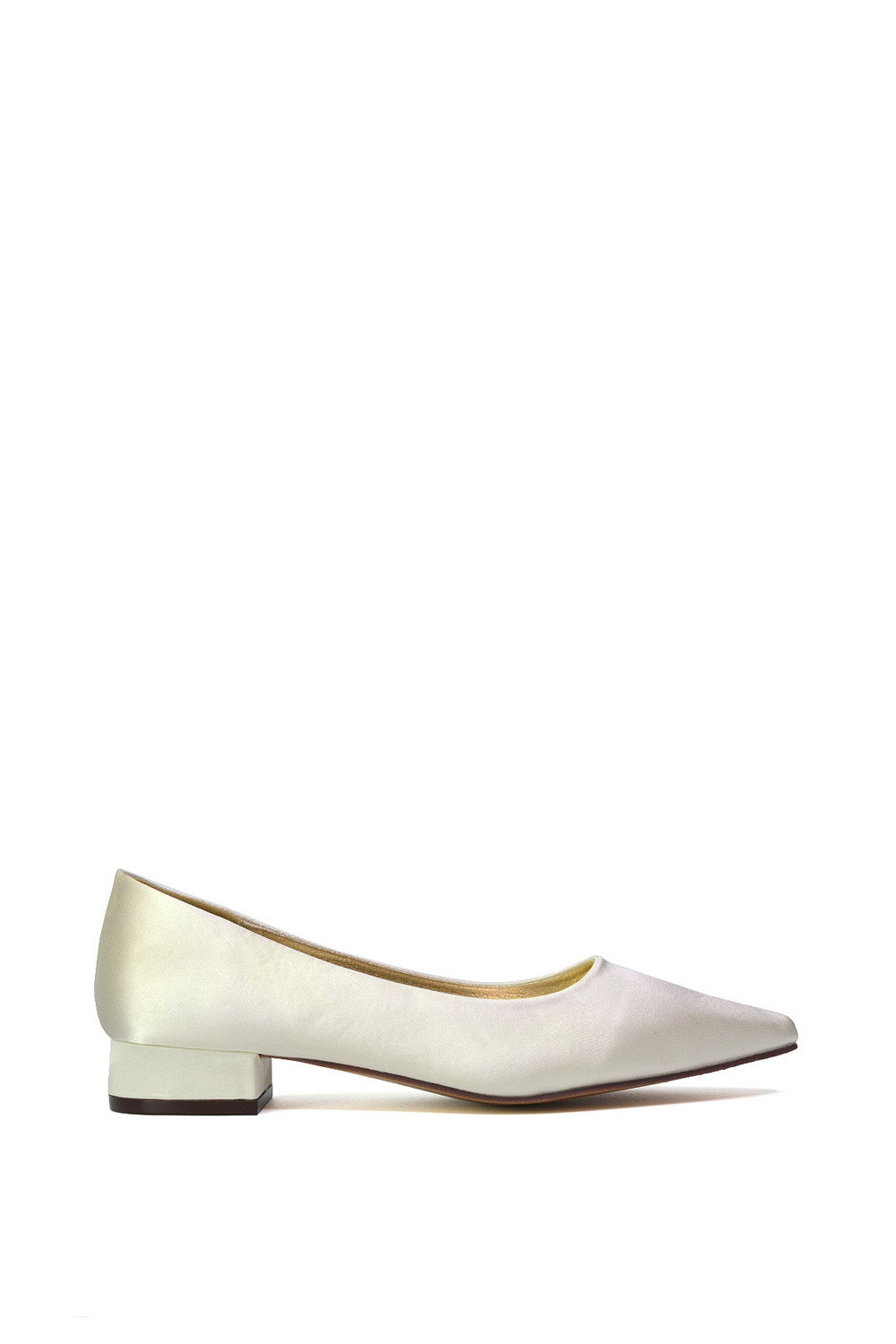 Black 'Karen' Pointed Toe Wedding Shoes Low Heel Bridal Heels