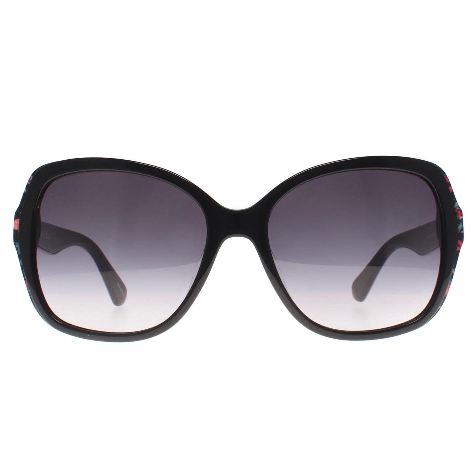 Black Kate Spade Black Butterfly Black Pattern Dark Grey Gradient Karalyn/S Sunglasses, Image 1 of 3