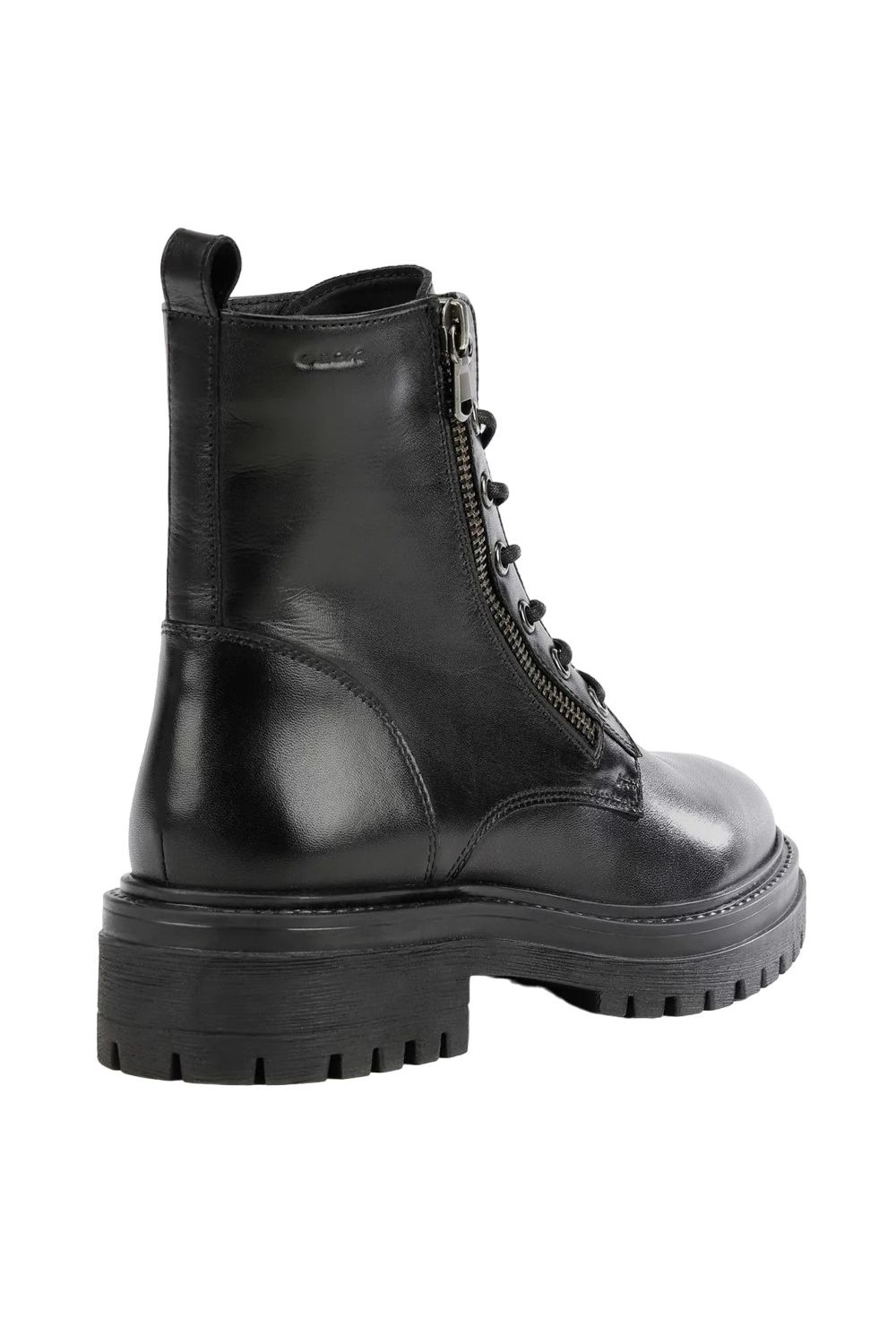 Black D Iridea F Leather Ankle Boots, Image 2 of 5