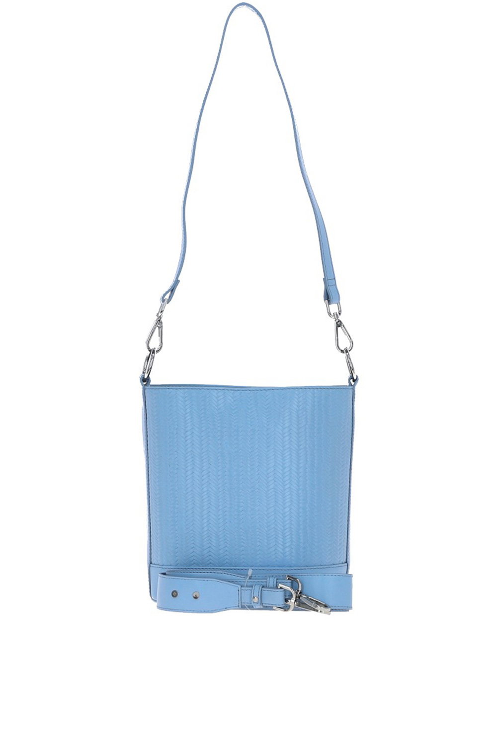 Blue Elegant Crossbody Bucket Bag, Image 2 of 6