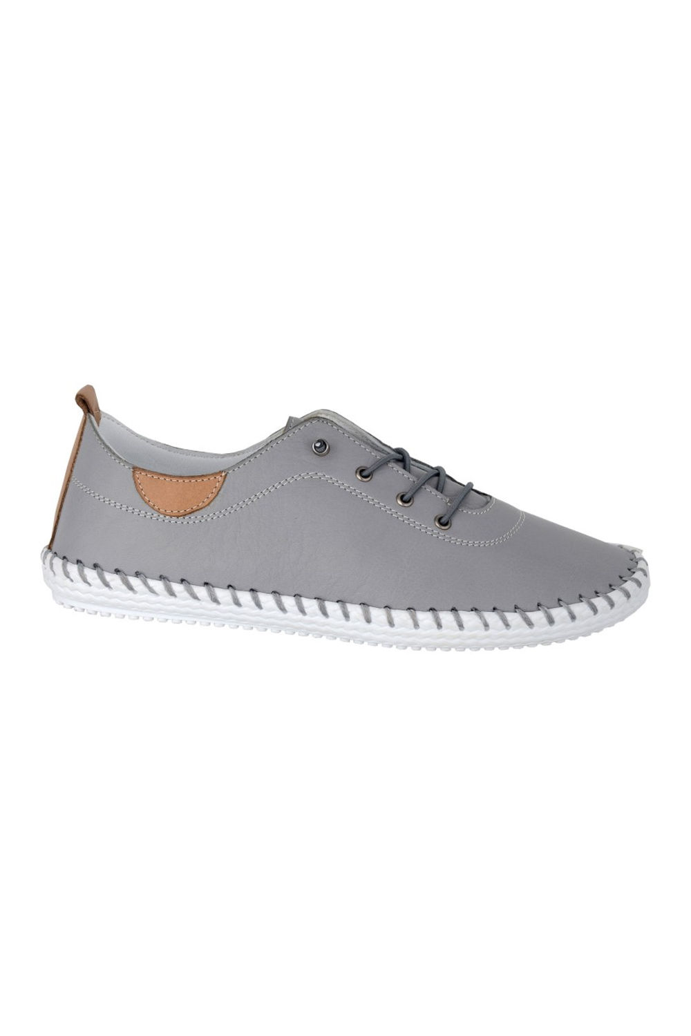 Grey Softie Leather Loafers, Image 1 of 2