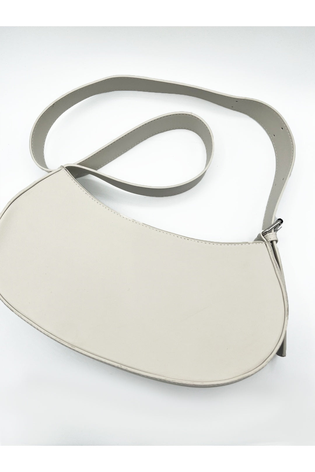 Stone PU Leather Saddle Bag, Image 4 of 6
