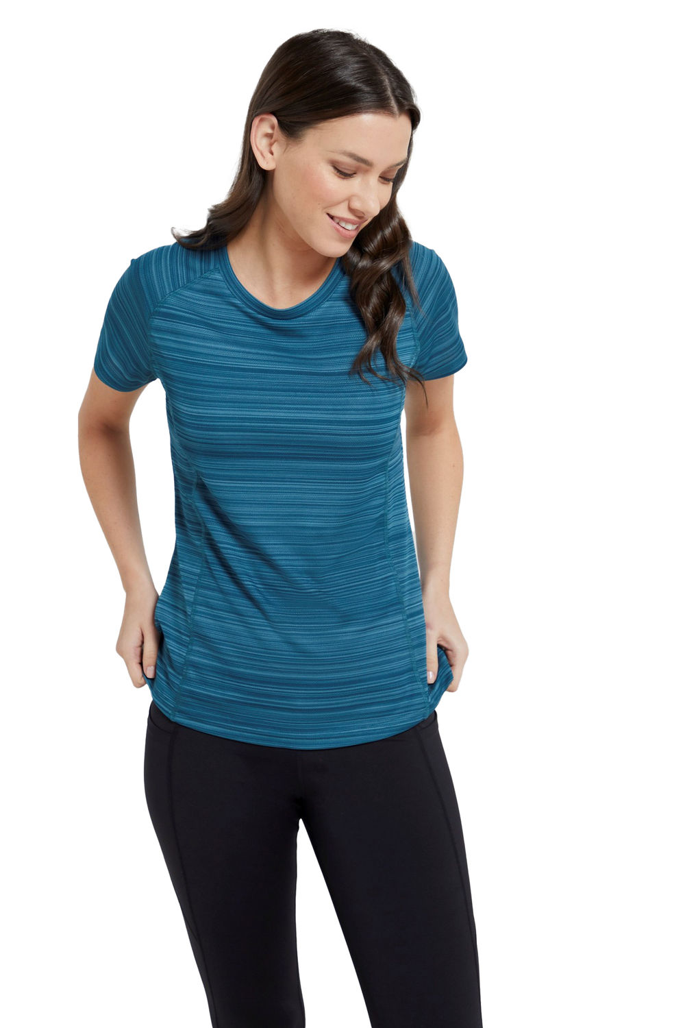 Teal Endurance Striped TShirt, Image 1 of 7