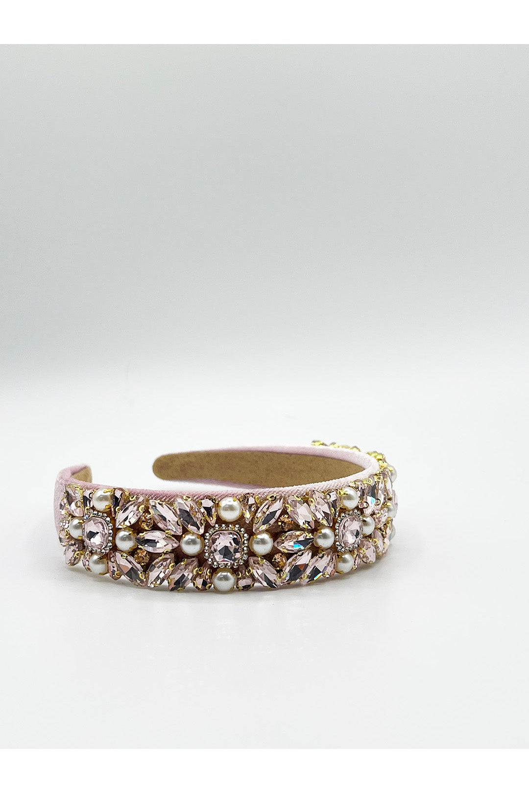 Pink Embellished Crystal Headband, Image 4 of 5
