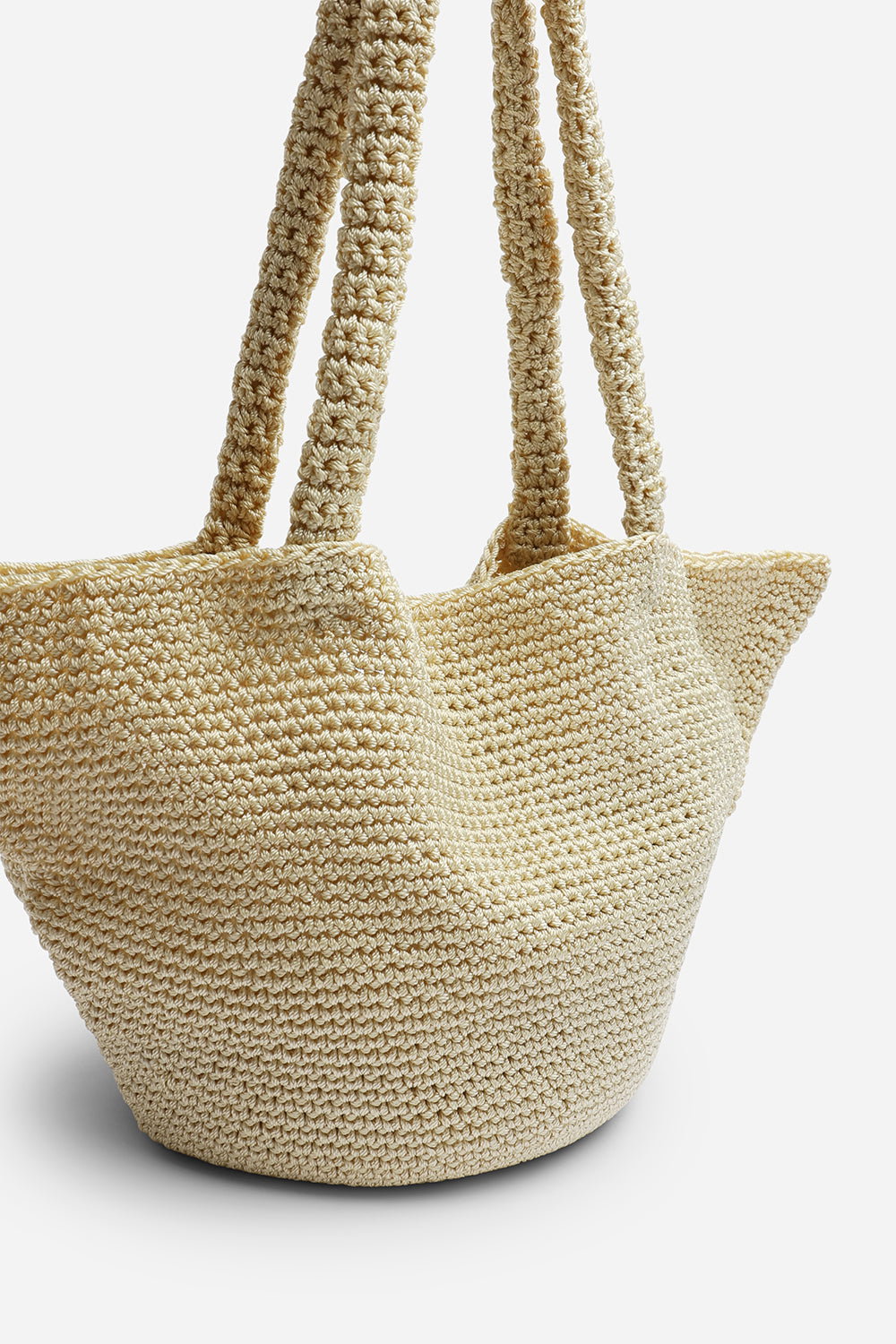 Cream Where's That From Cream Elowen Mesh Shopper Shoulder Bag, Image 2 of 5