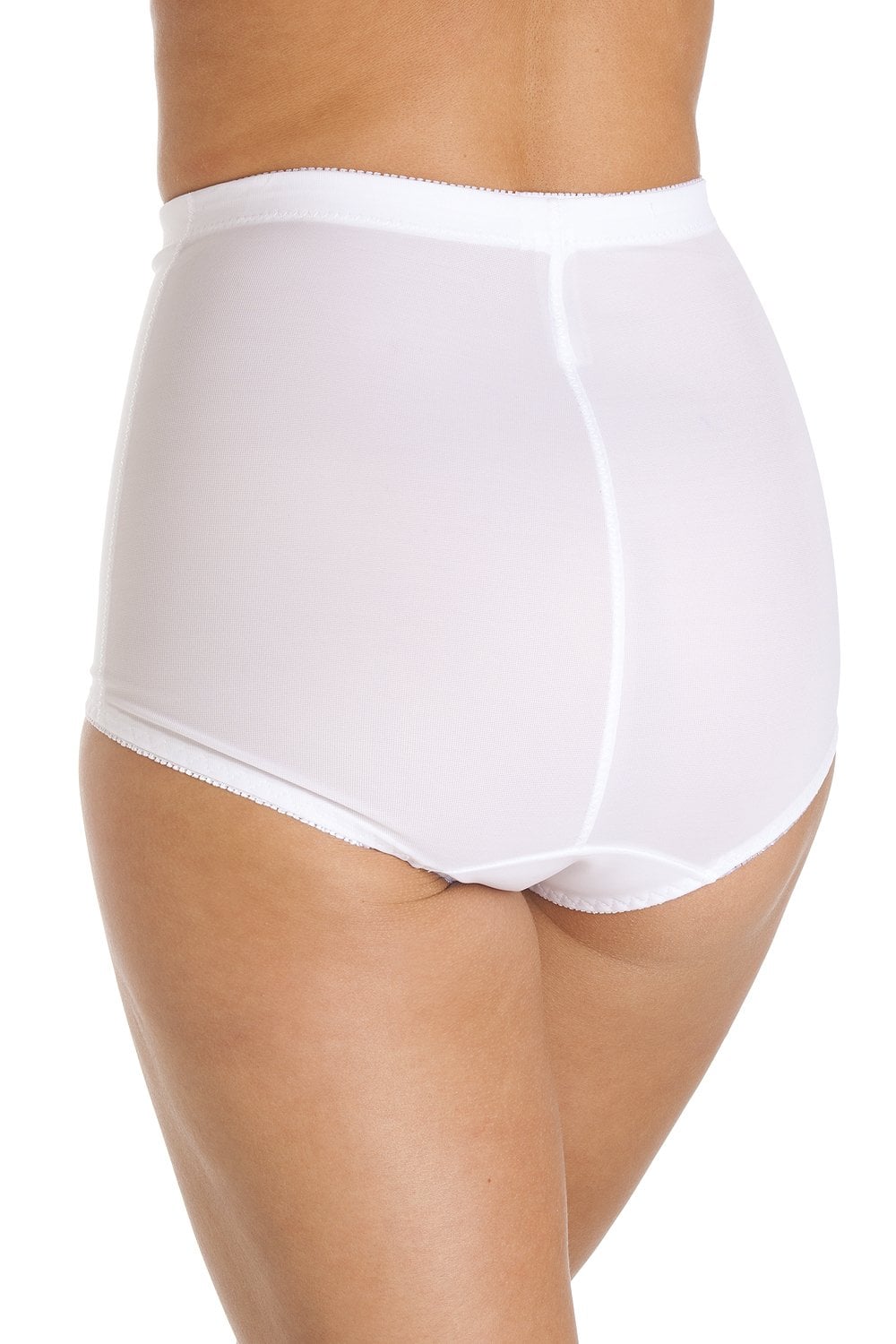 White Firm Control 2 Pack Support Briefs, Image 3 of 4