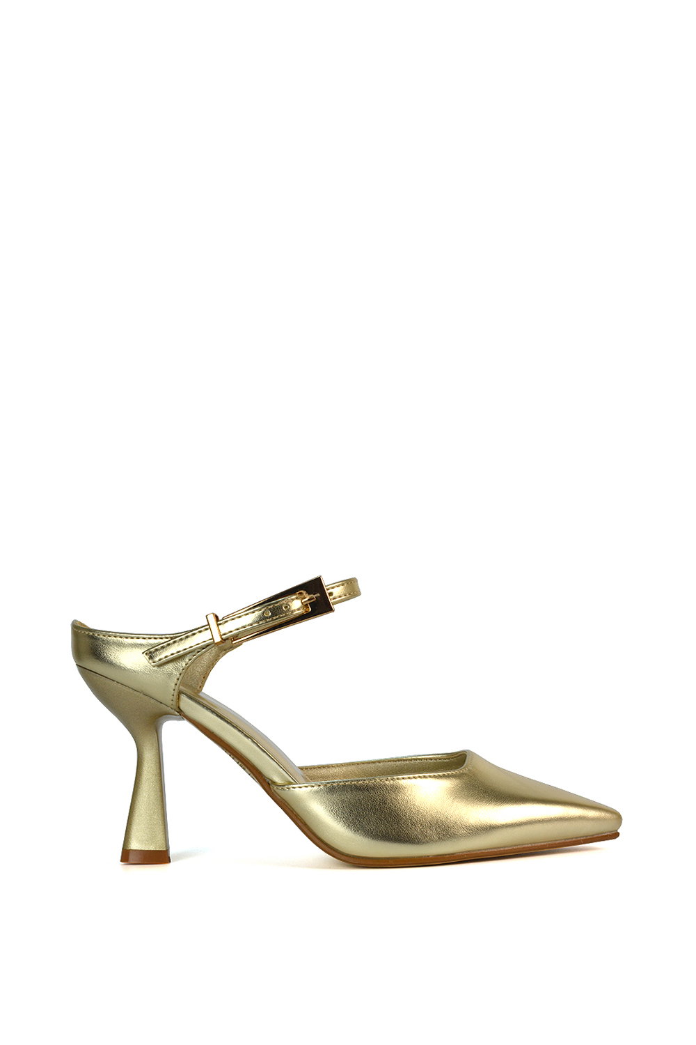 Black 'Daisy-May' High Heel Mules With Pointed Toe