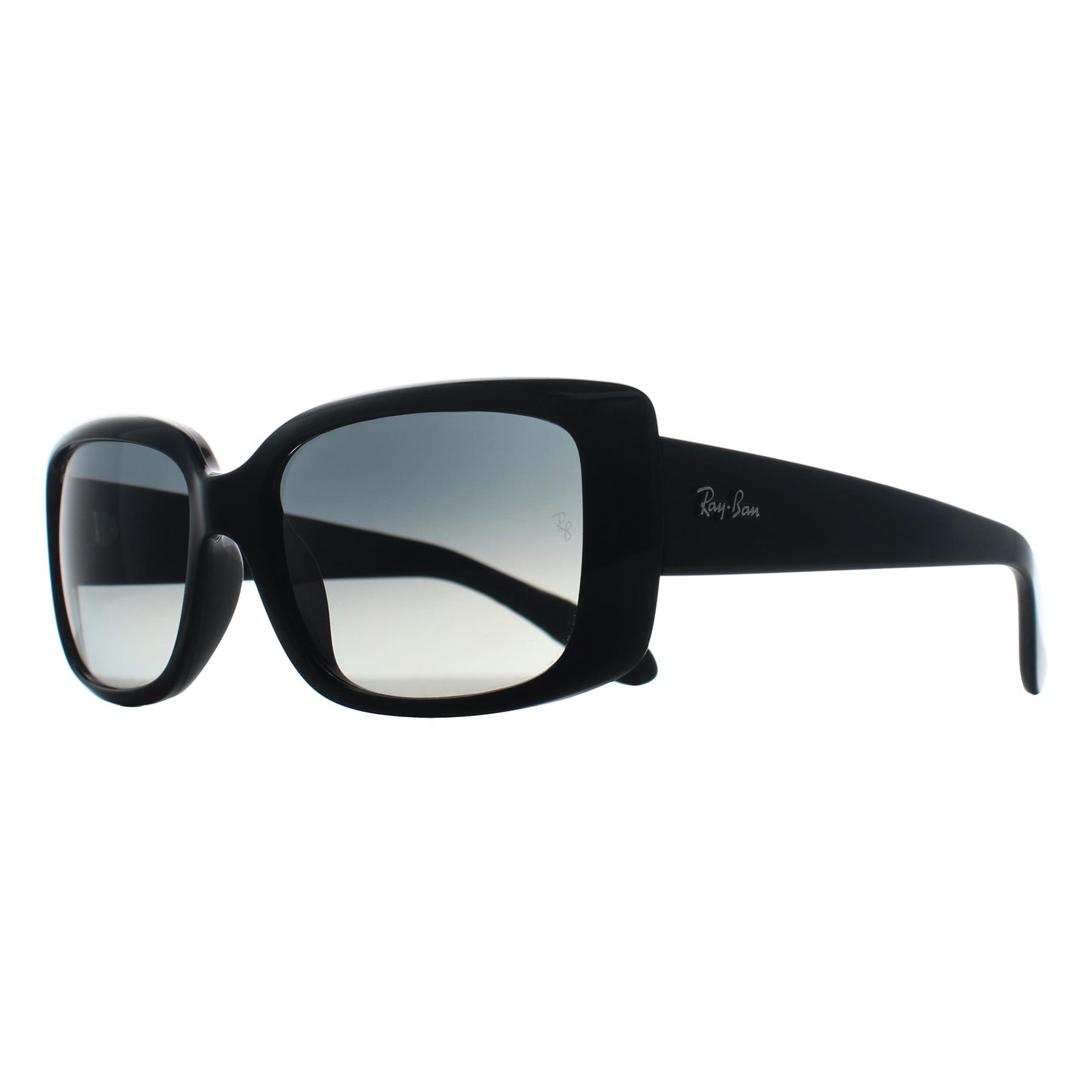 Black Ray-Ban Black Rectangle Black Grey Gradient RB4389, Image 2 of 3