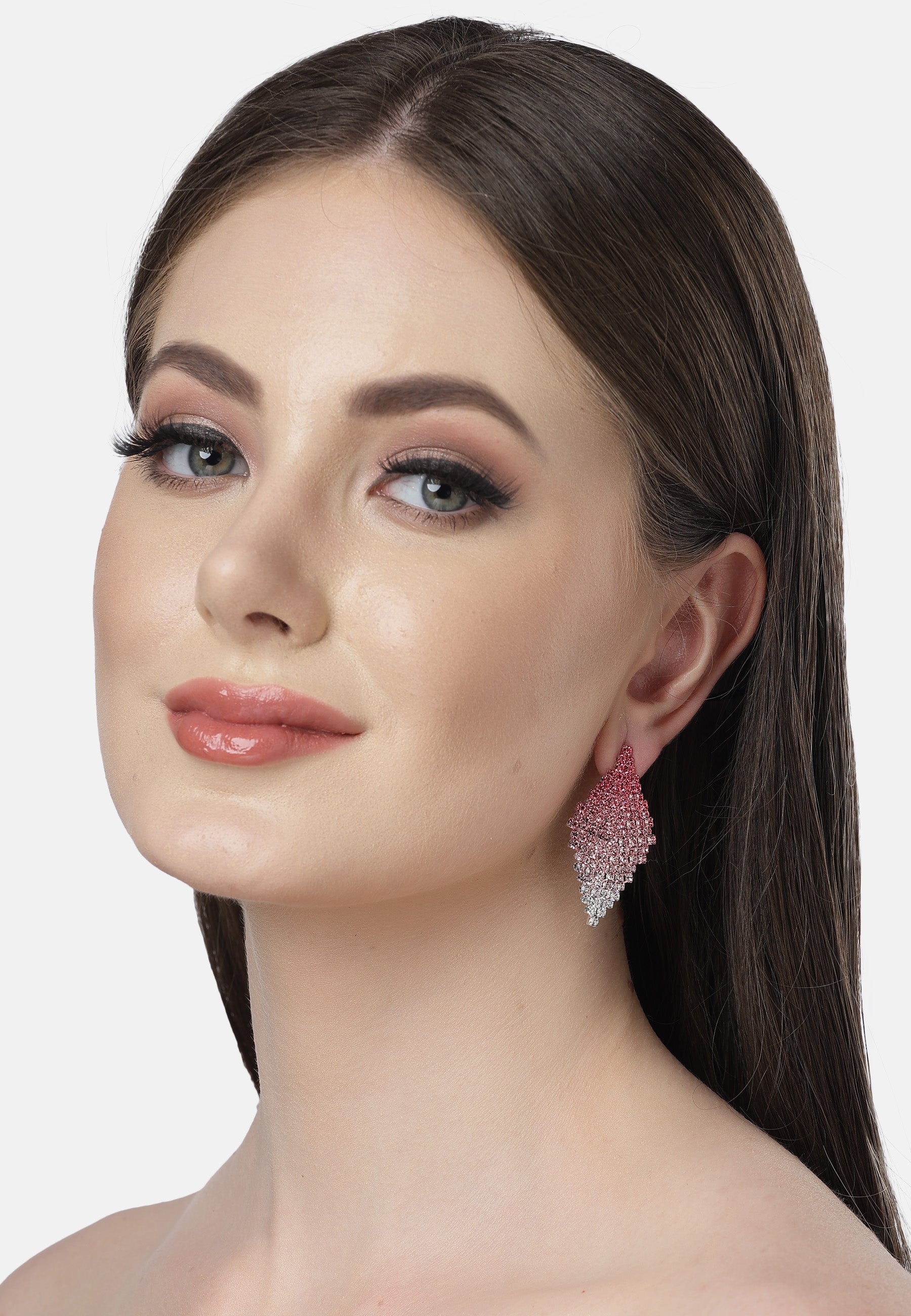 Pink AVANT-GARDE PARIS Pink Diva Collection Chandelier Drop Earrings, Image 4 of 5