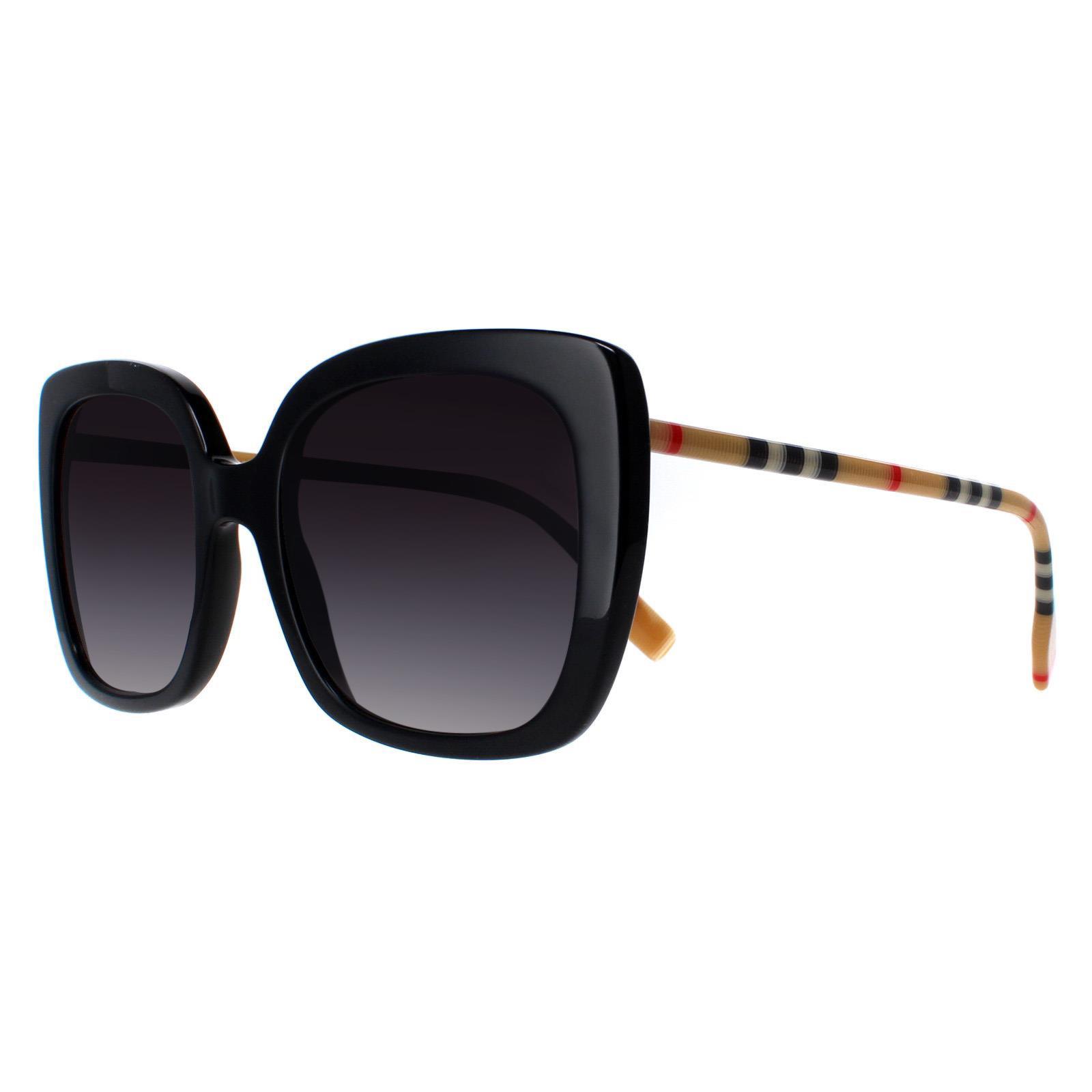 Black Burberry Black Square Black Grey Gradient BE4323, Image 2 of 5