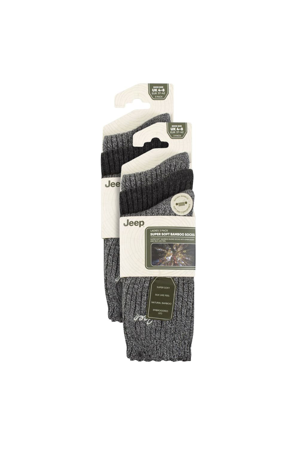 Black 6 Pack Bamboo Boot Cute Scalloped Top Socks, Image 2 of 3