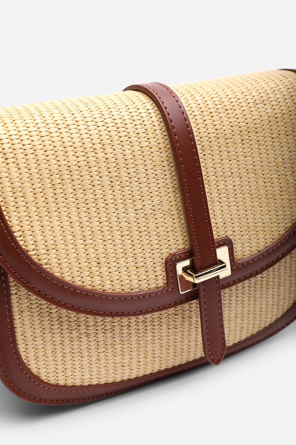 Amira Raffia Cross Body with Flap Bag, Image 4 of 6