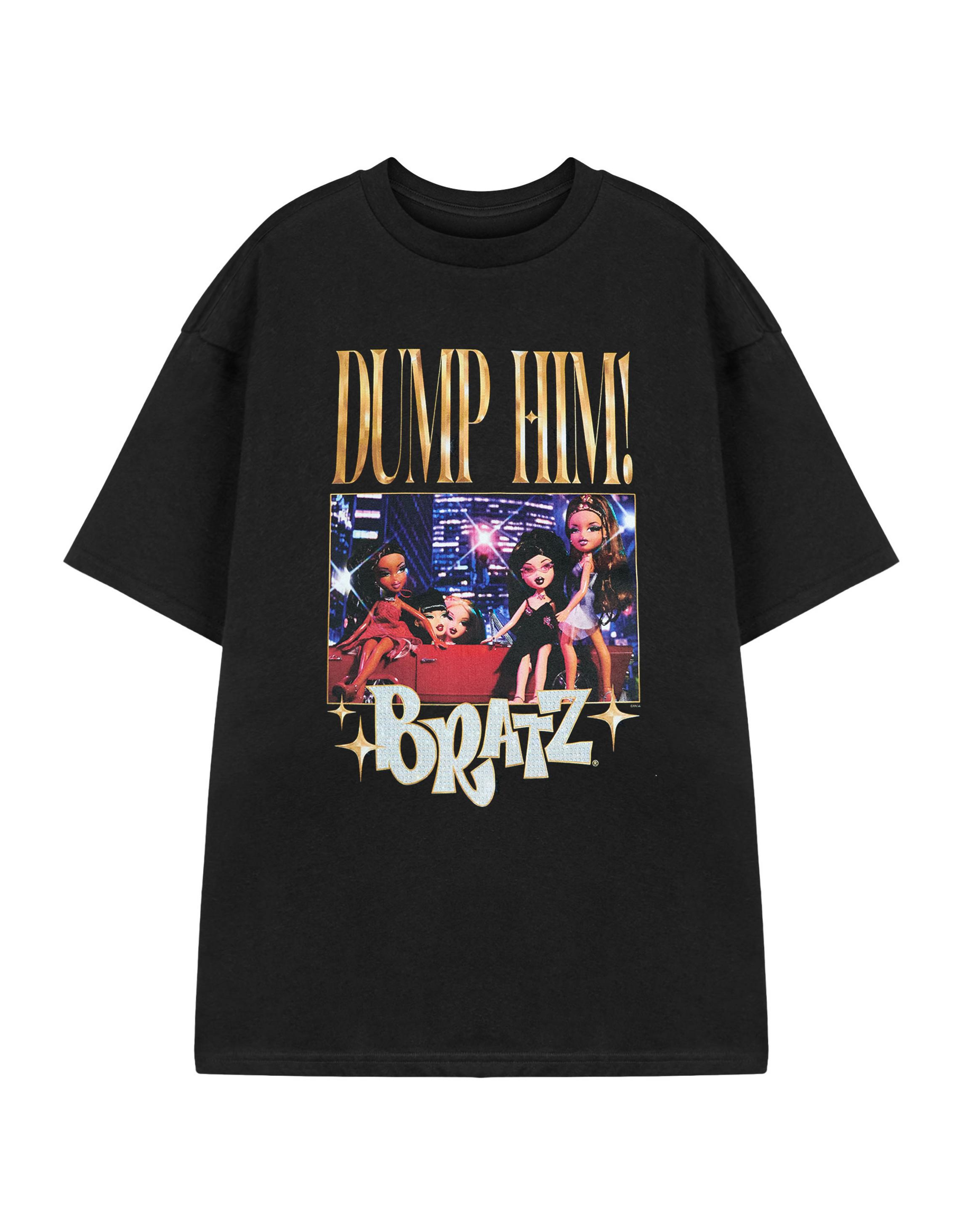 Black Bratz Dump Him Small T-Shirt, Image 1 of 6
