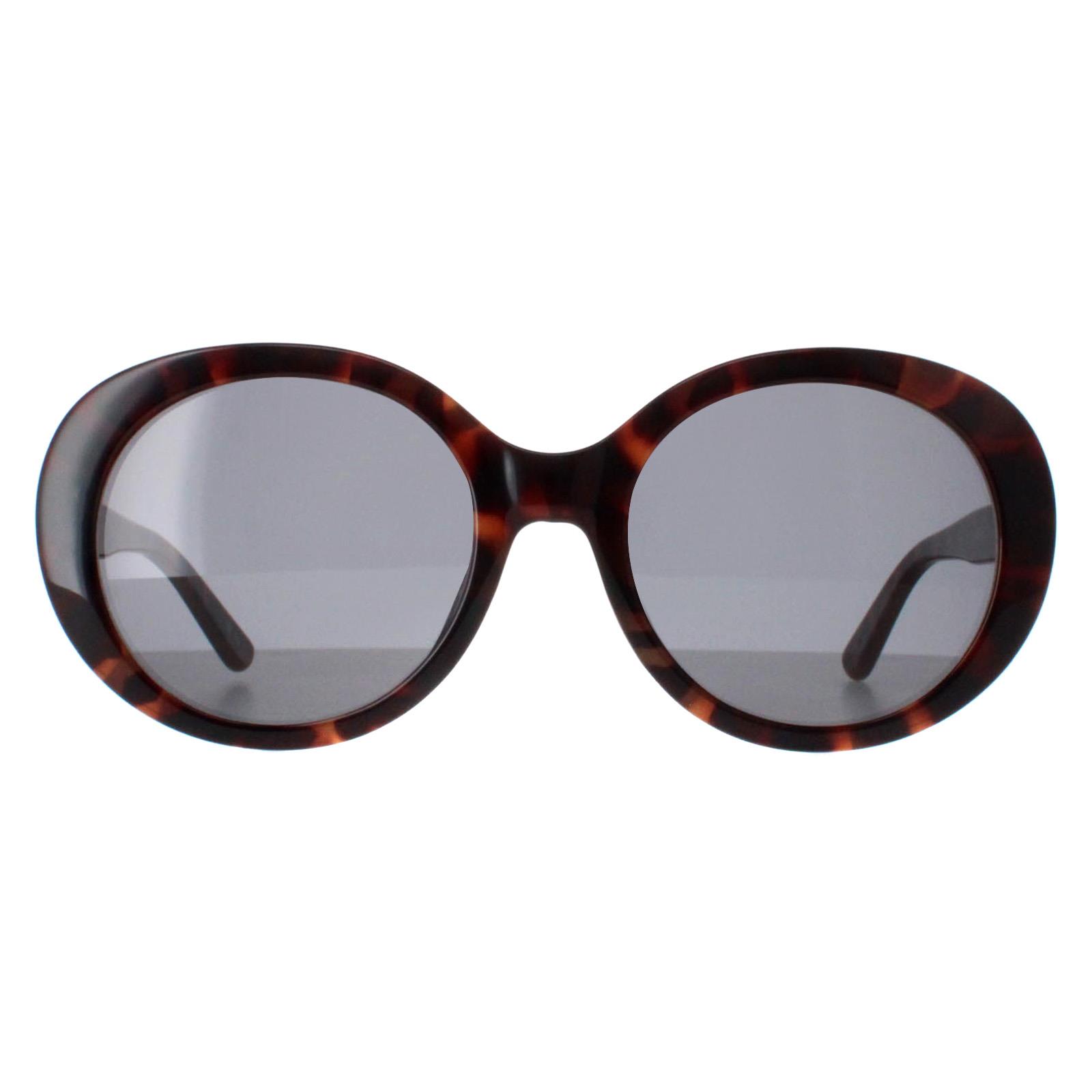 Brown Karen Millen Brown Oval Dark Tortoise Dark Grey KM5051, Image 1 of 4
